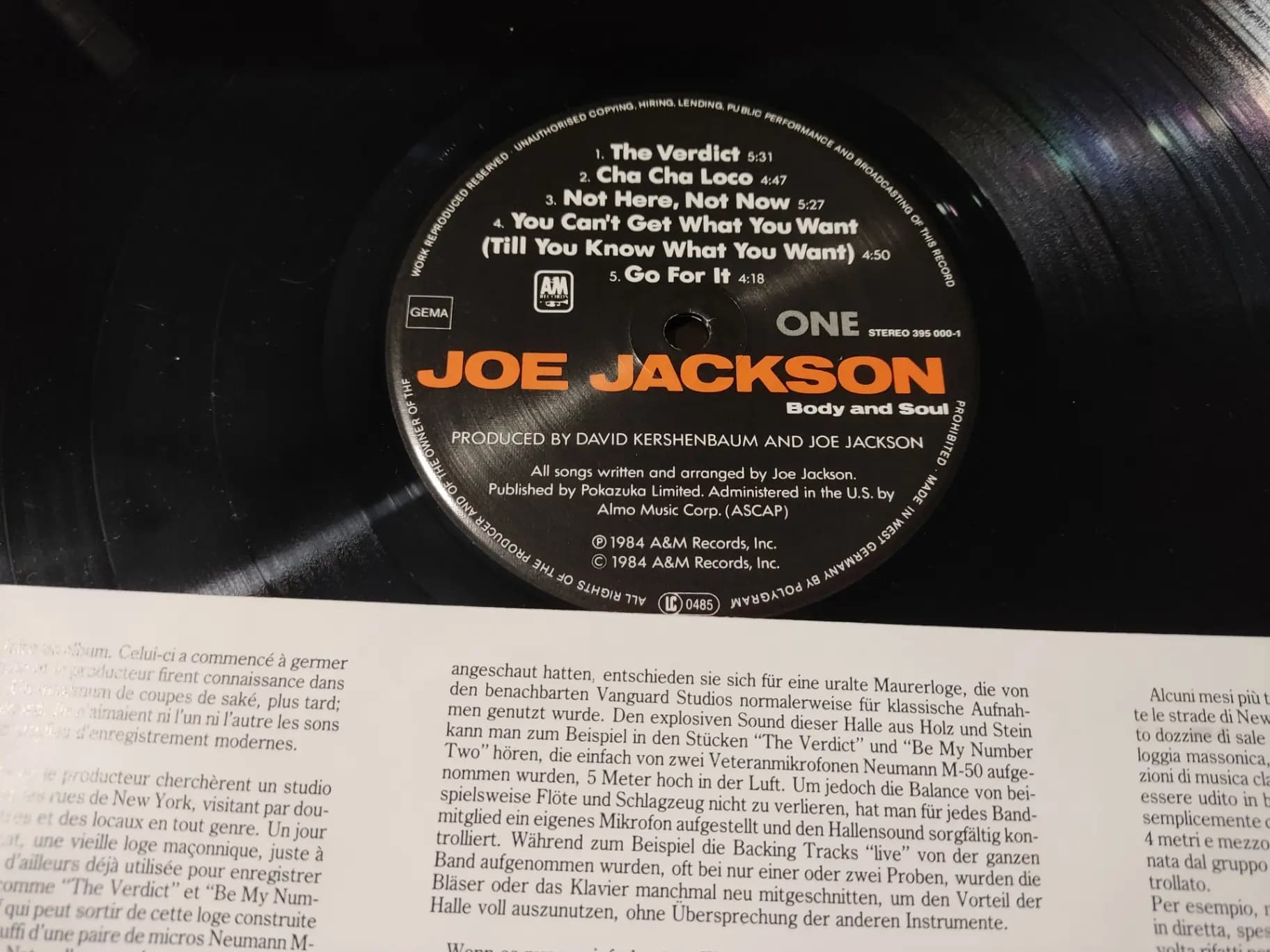 Główne zdjęcie - Joe Jackson - Body And Soul