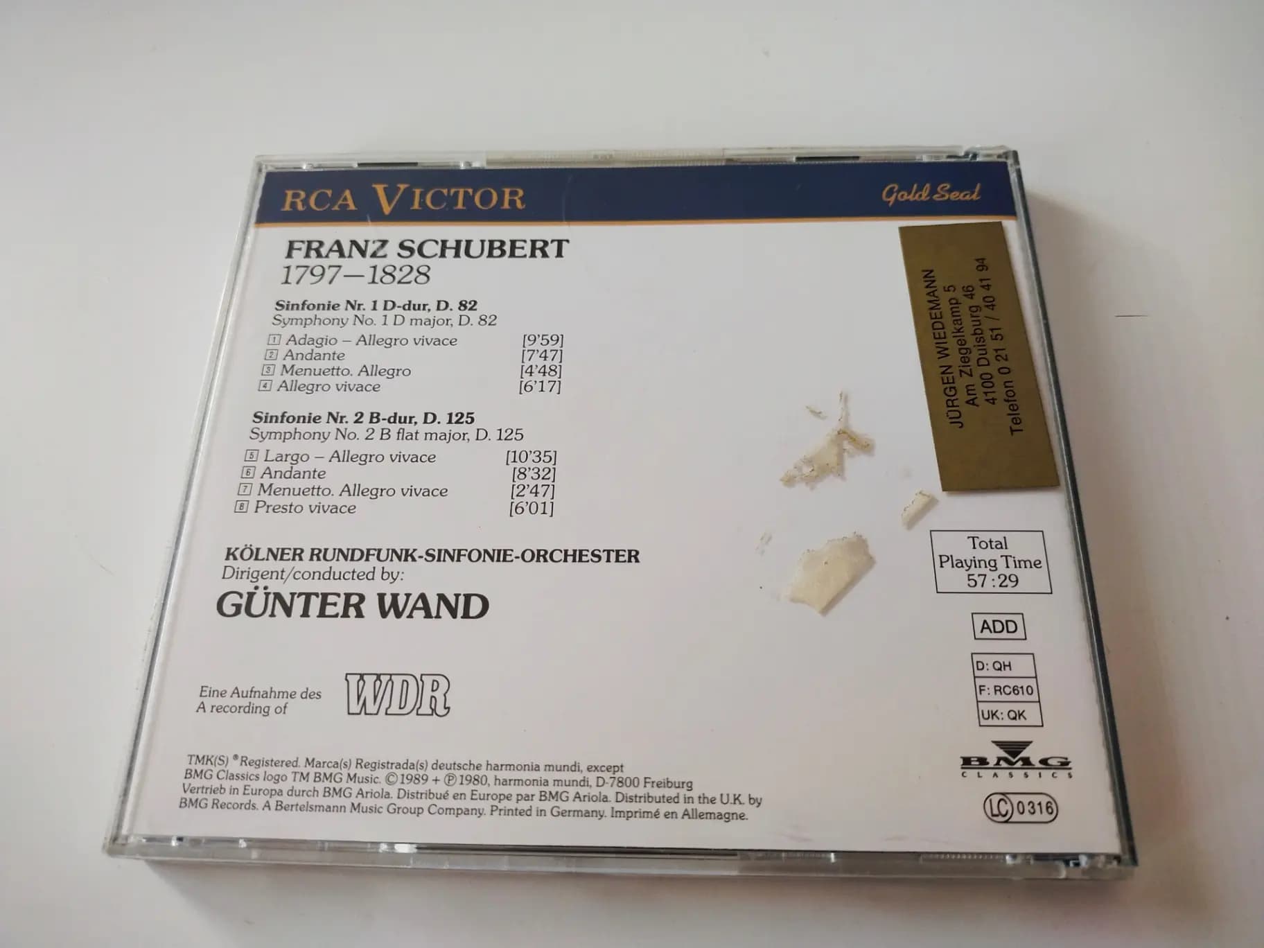 Główne zdjęcie - Franz Schubert, Günter Wand - Symphonies Nos.1 & 2