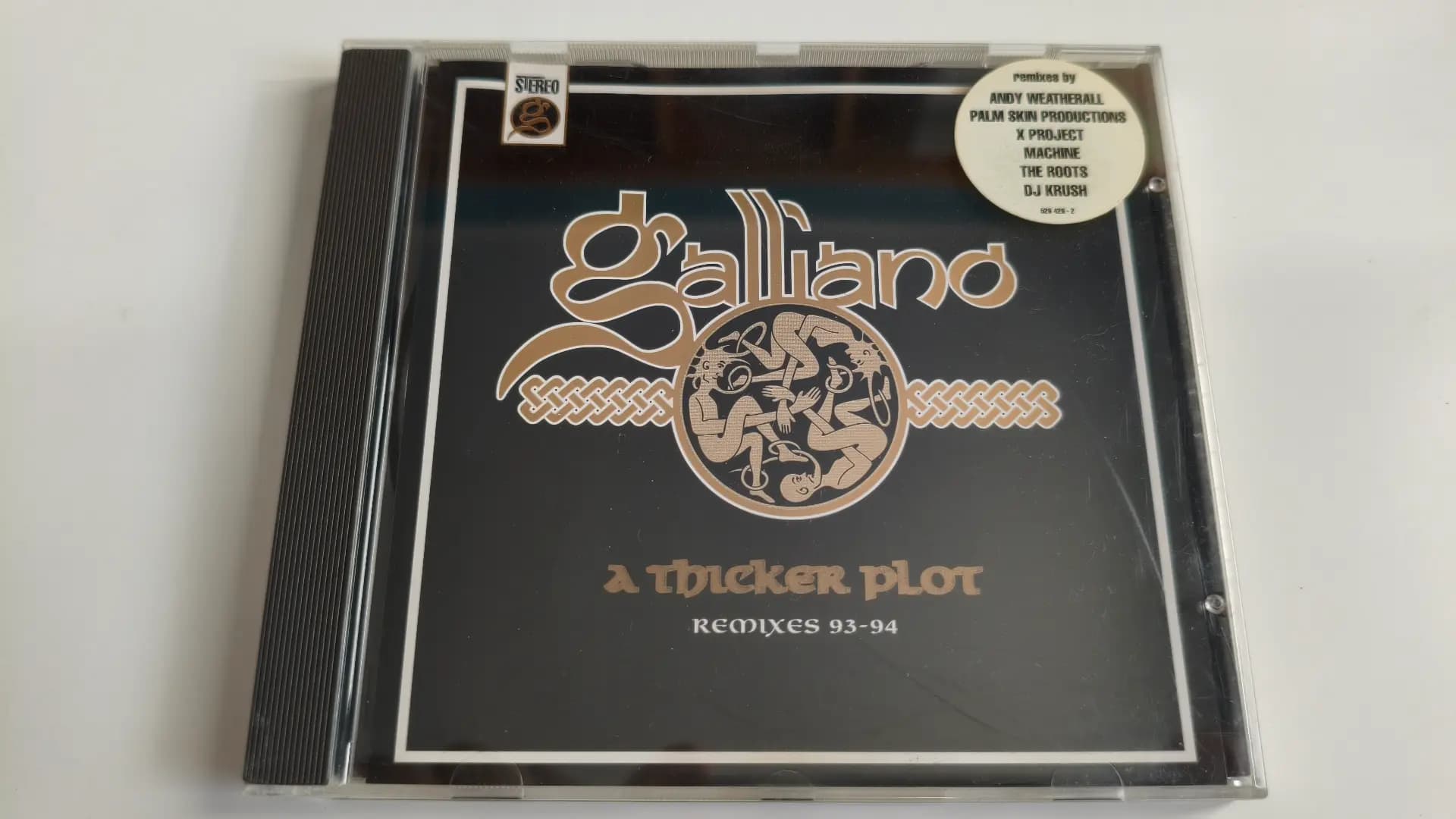Okładka płyty Galliano - A Thicker Plot (Remixes 93-94)