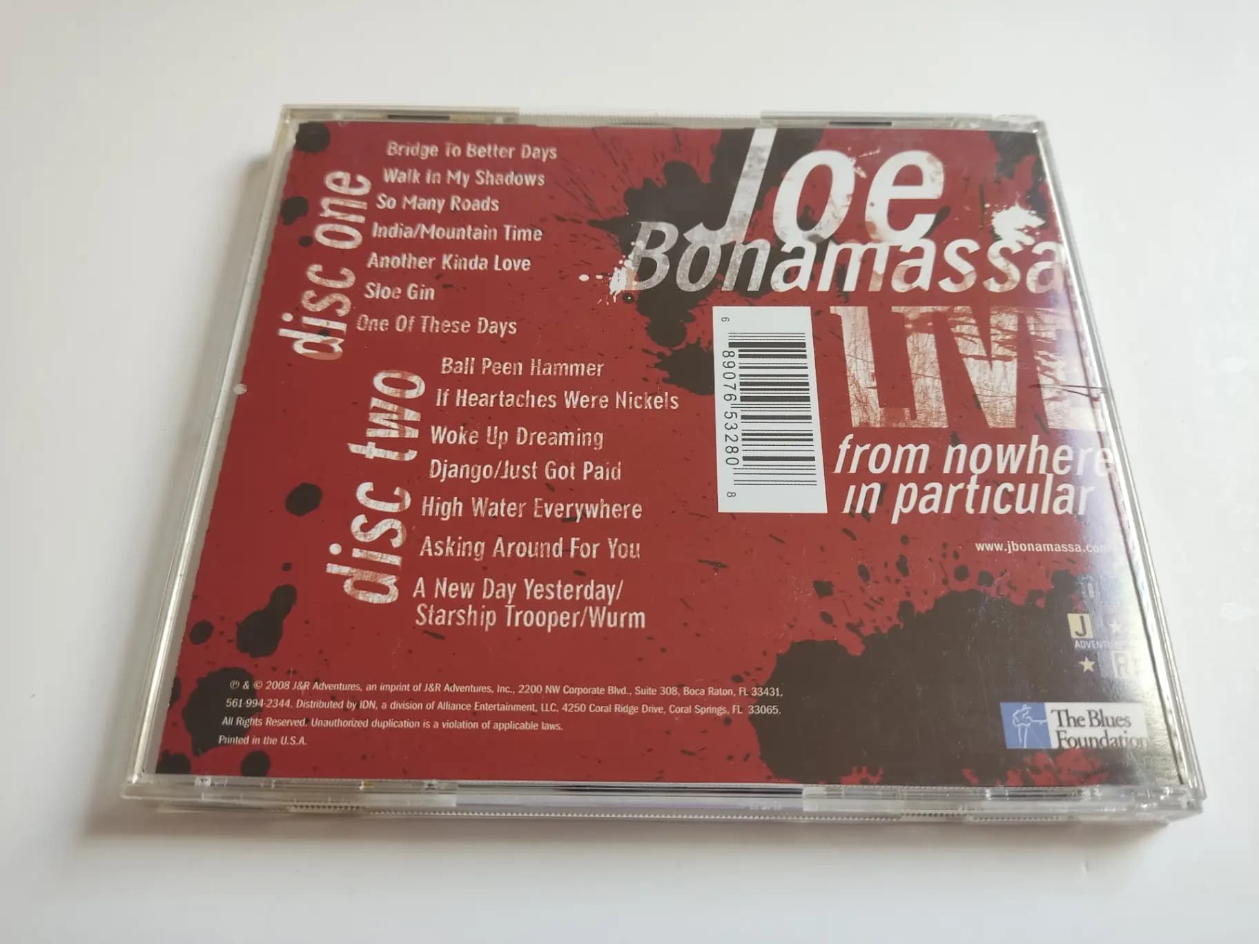 Główne zdjęcie - Joe Bonamassa - Live From Nowhere In Particular