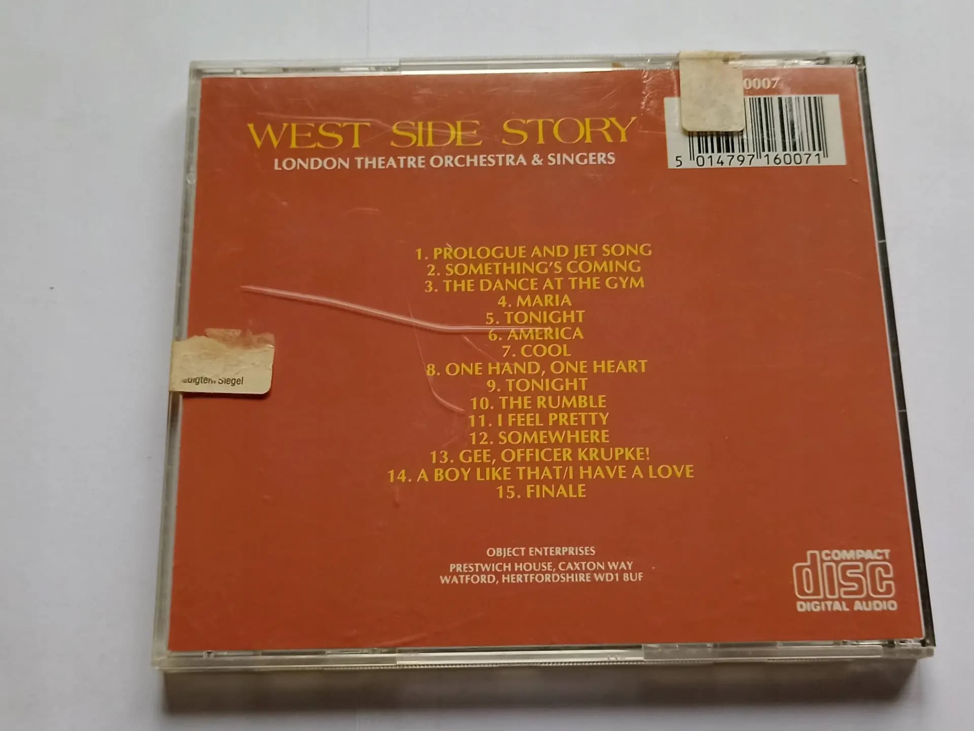 Główne zdjęcie - The London Theatre Orchestra & Singers - West Side Story