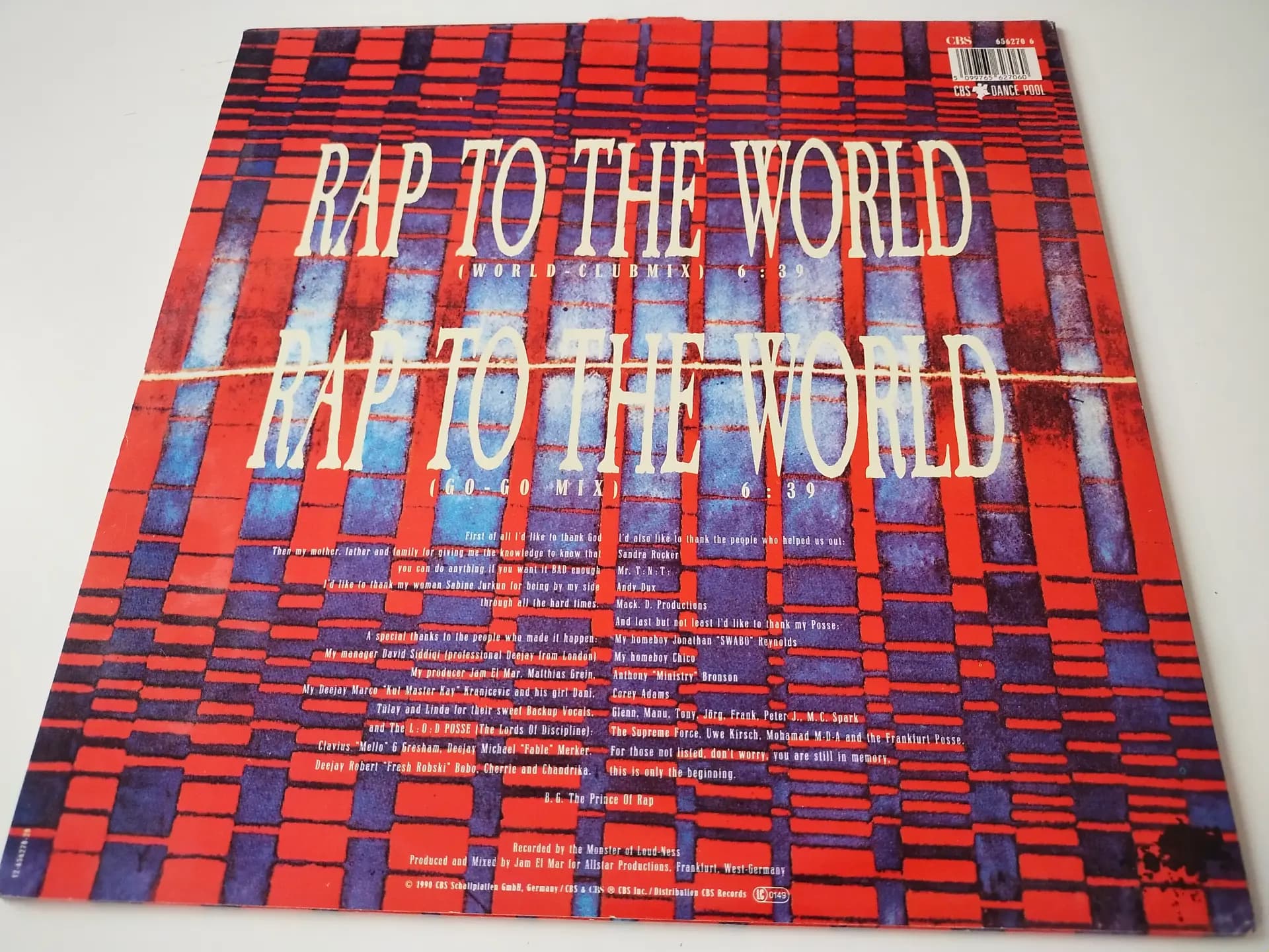 Główne zdjęcie - B.G. The Prince Of Rap - Rap To The World