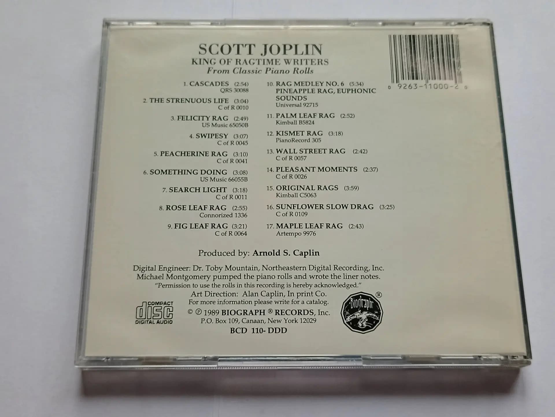 Główne zdjęcie - Scott Joplin - King Of Ragtime Writers