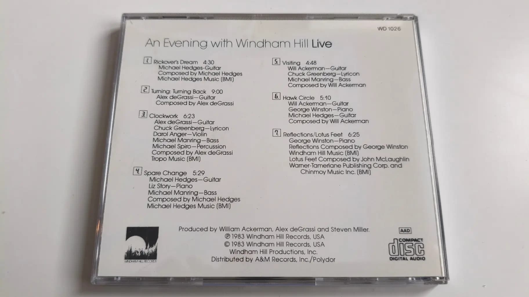 Główne zdjęcie - Various - An Evening With Windham Hill Live