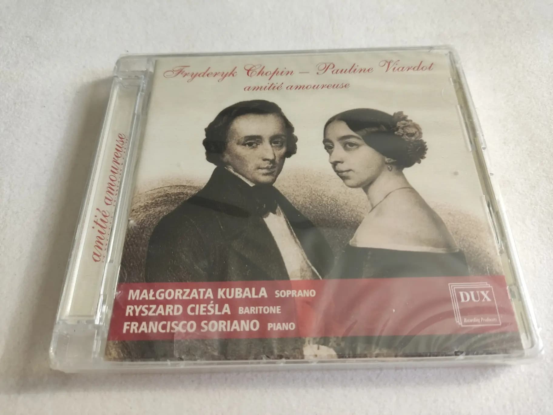 Okładka płyty Frédéric Chopin, Pauline Viardot, Małgorzata Kubala - Amitié Amoureuse
