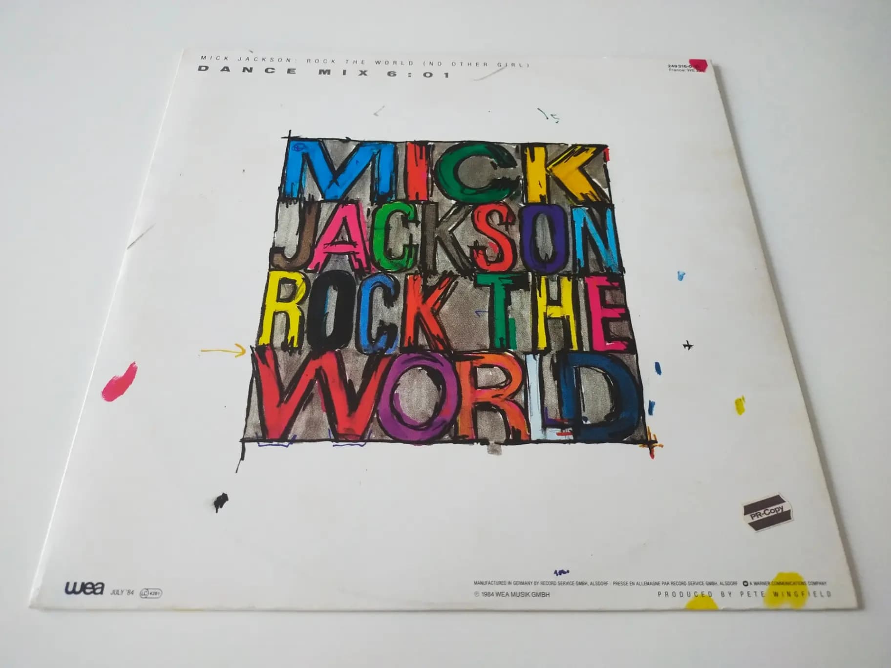 Główne zdjęcie - Mick Jackson - Rock The World (No Other Girl)