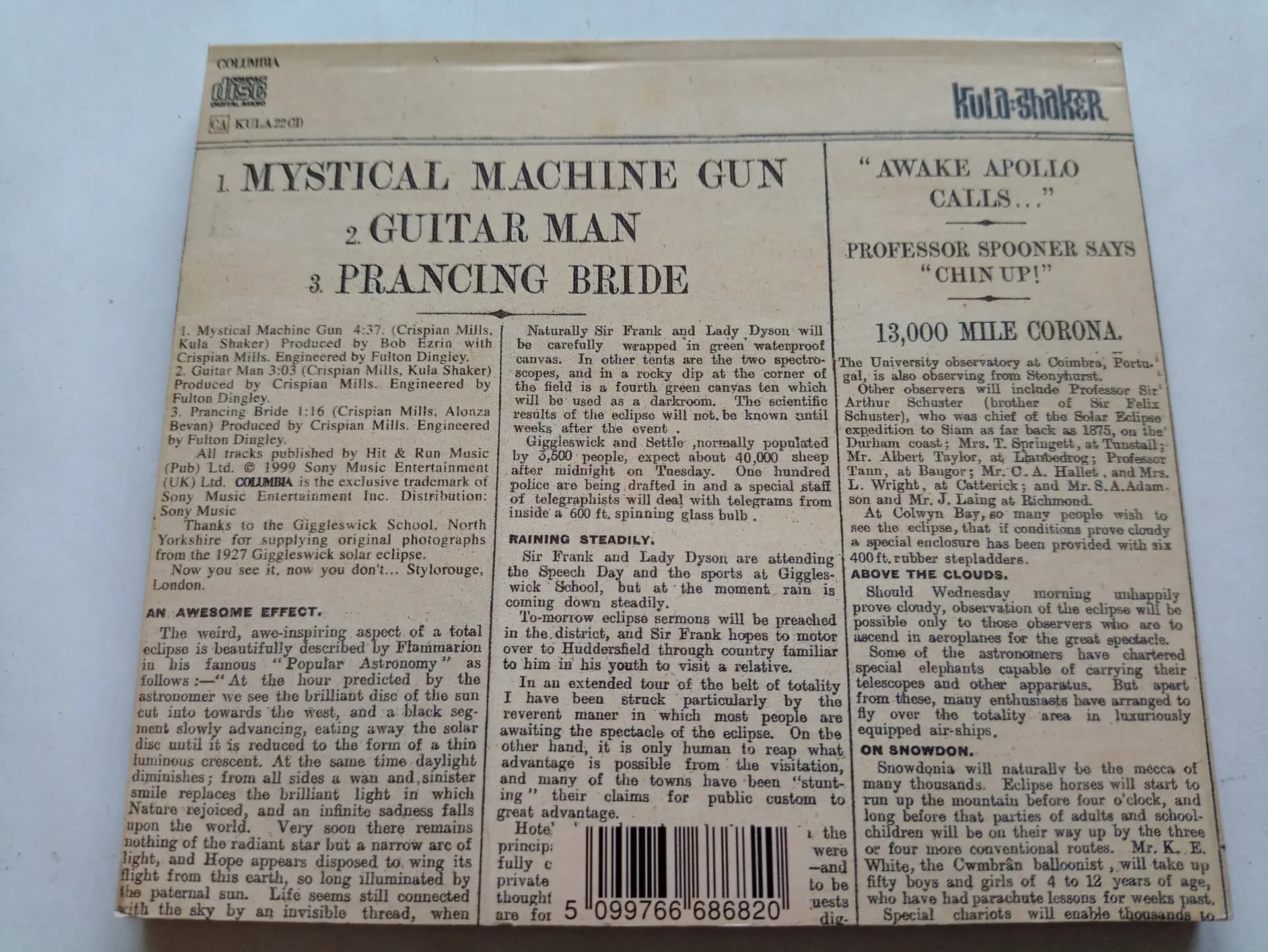 Główne zdjęcie - Kula Shaker - Mystical Machine Gun