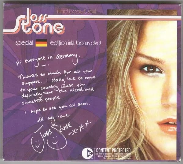 Mind Body & Soul - Special Edition for Germany inc. DVD - Joss Stone