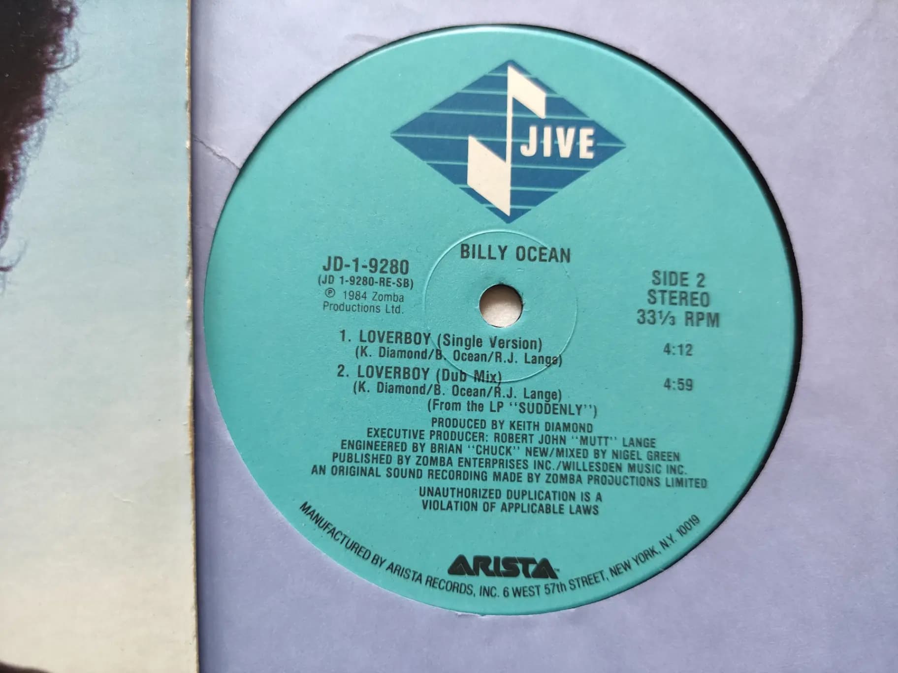 Główne zdjęcie - Billy Ocean - Loverboy