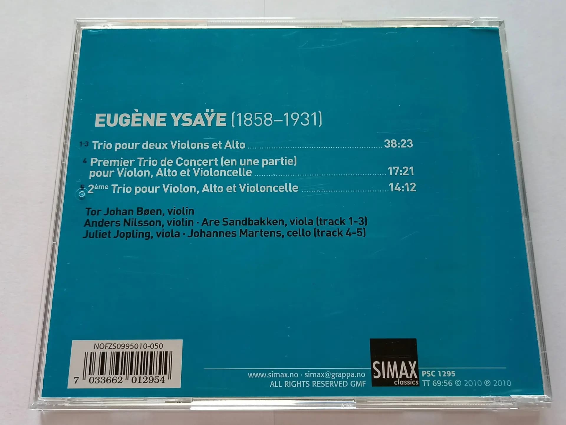 Główne zdjęcie - Eugène Ysaÿe - String Trios