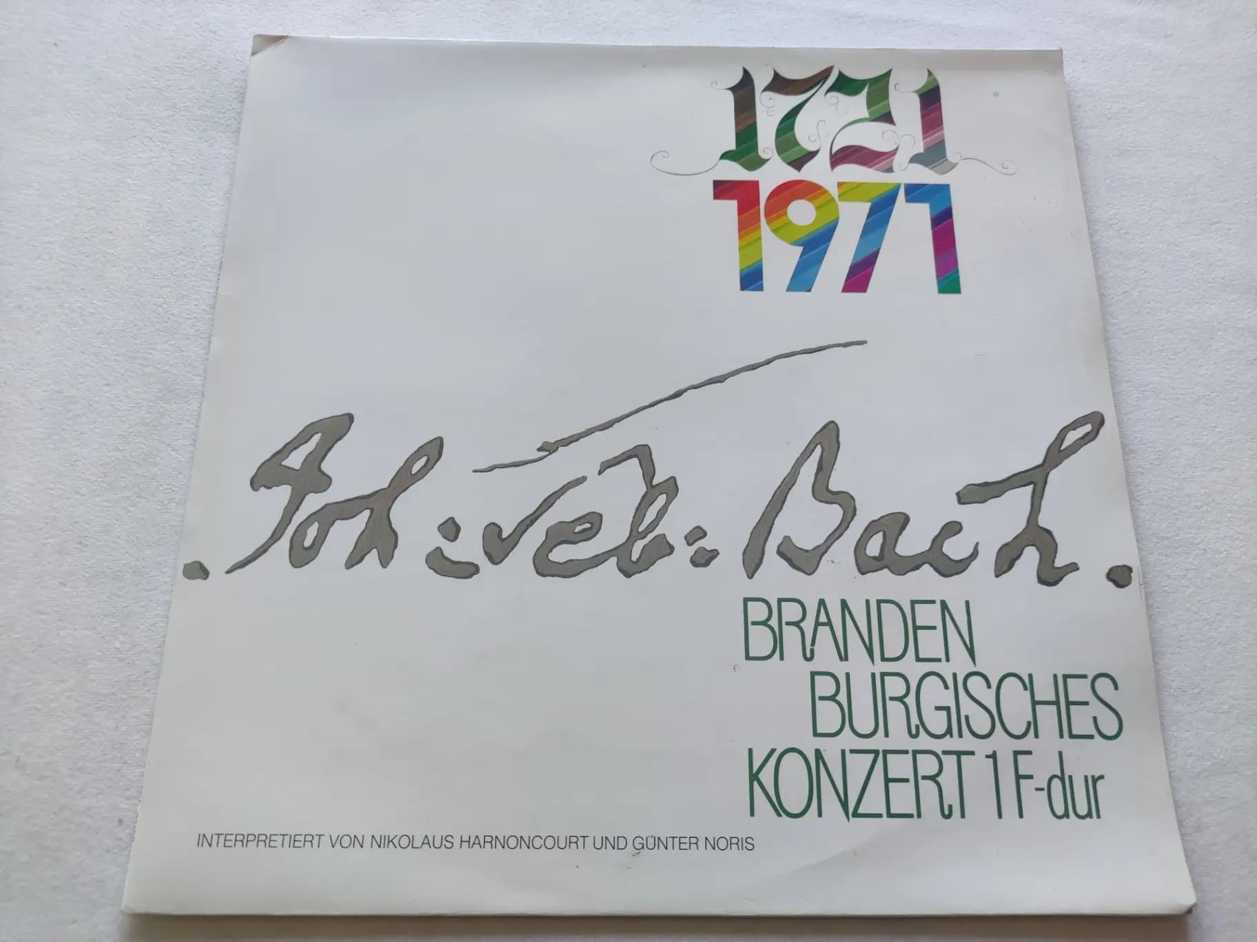 Główne zdjęcie - Bach, Noris - 1721 1971 - Brandenburgisches Konzert 1 F-dur