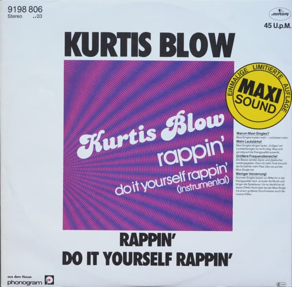 Główne zdjęcie - Kurtis Blow - Rappin'
