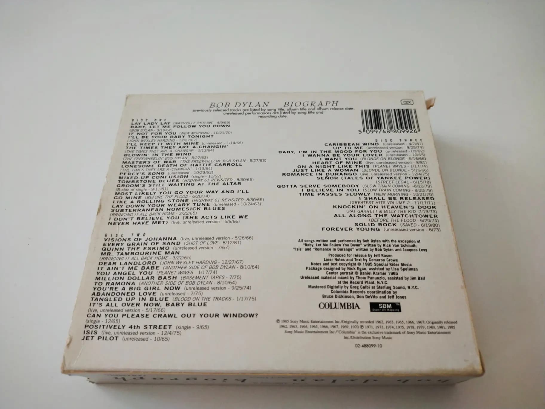 Główne zdjęcie - Bob Dylan - Biograph