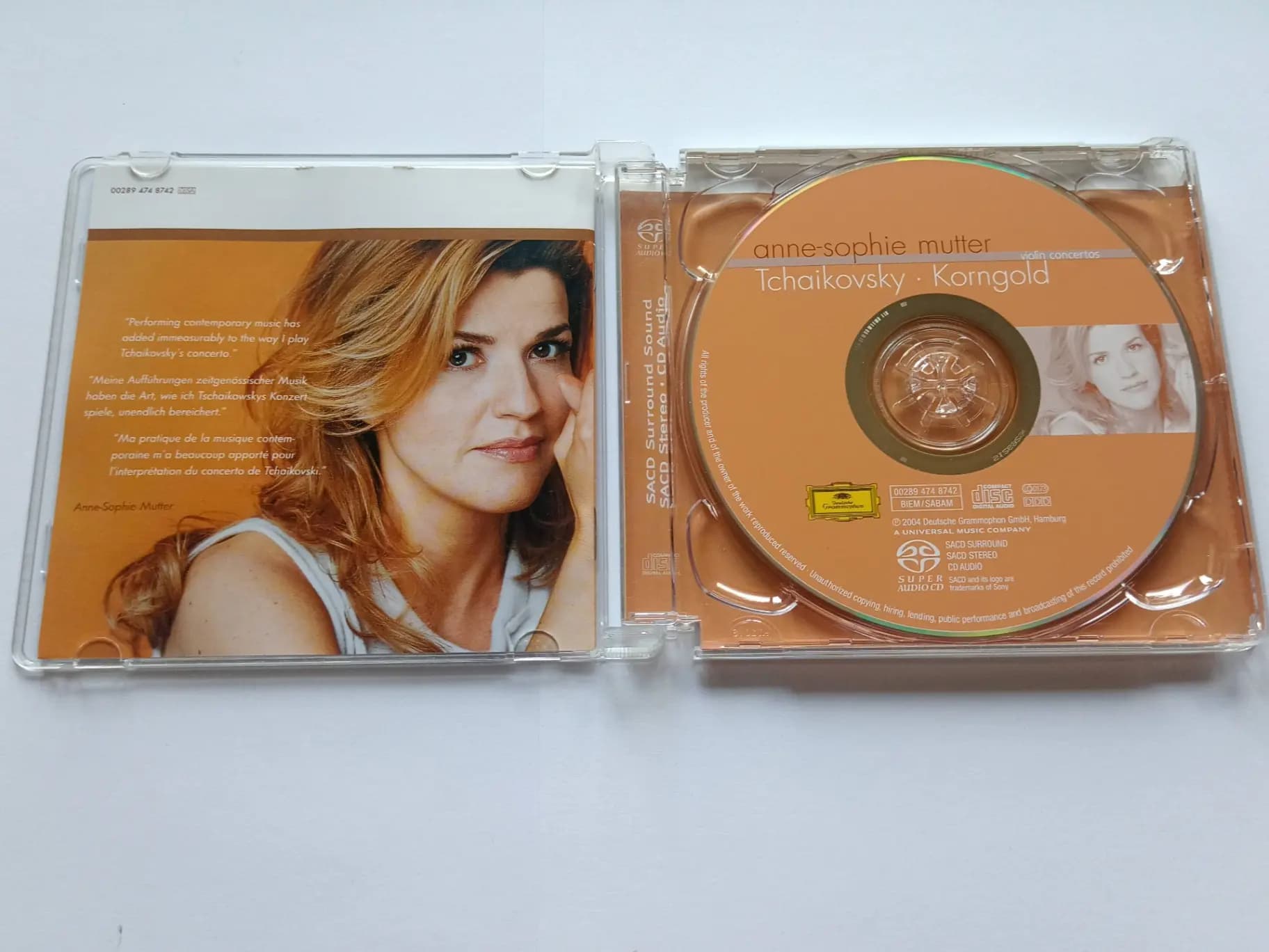 Główne zdjęcie - Anne-Sophie Mutter, Pyotr Ilyich Tchaikovsky, Erich Wolfgang Korngold, André Previn, Wiener Philharmoniker, London Symphony Orchestra - Violin Concertos