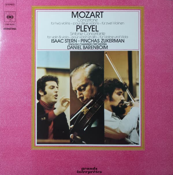 Okładka płyty Mozart, Pleyel, Barenboim - Concertone For Two Violins
