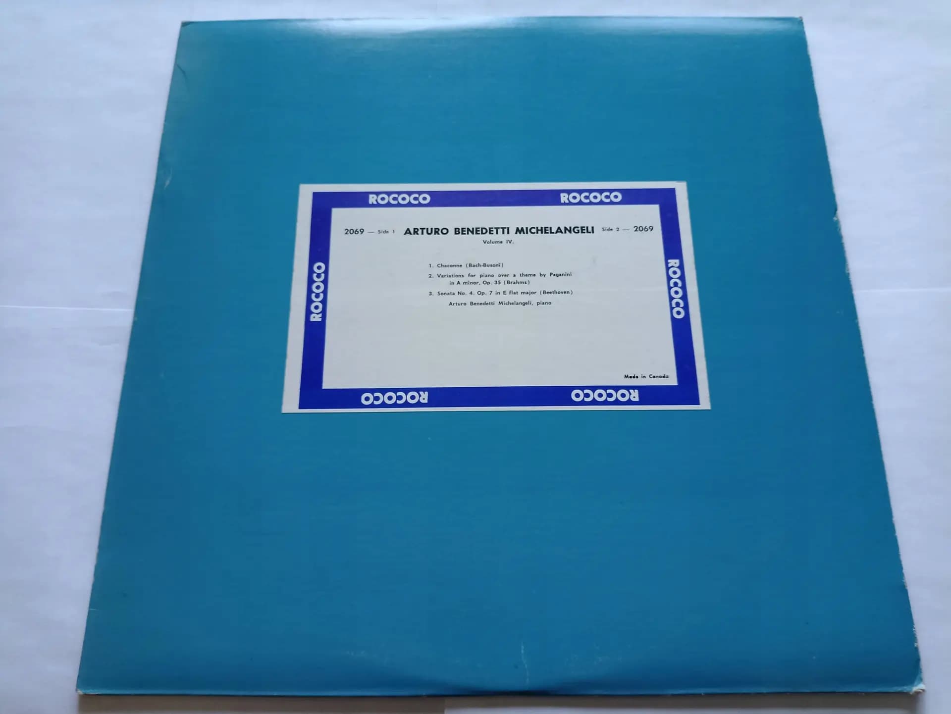 Arturo Benedetti Michelangeli Volume IV - Arturo Benedetti Michelangeli