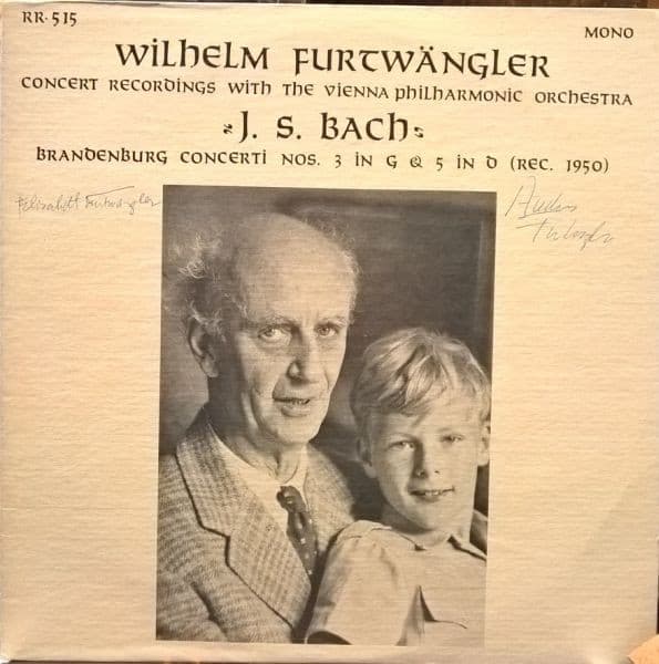 Okładka płyty Furtwängler, Bach - Brandenburg Concerti Nos. 3 In G & 5 In D