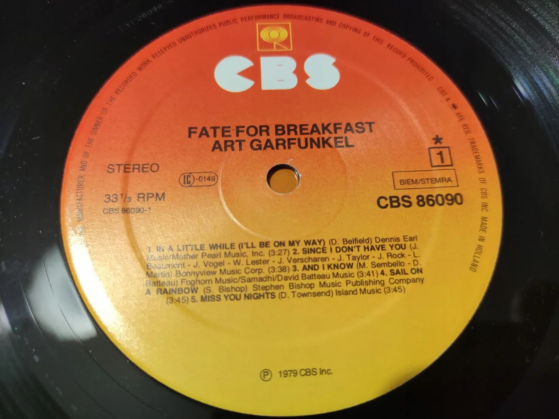 Główne zdjęcie - Art Garfunkel - Fate For Breakfast
