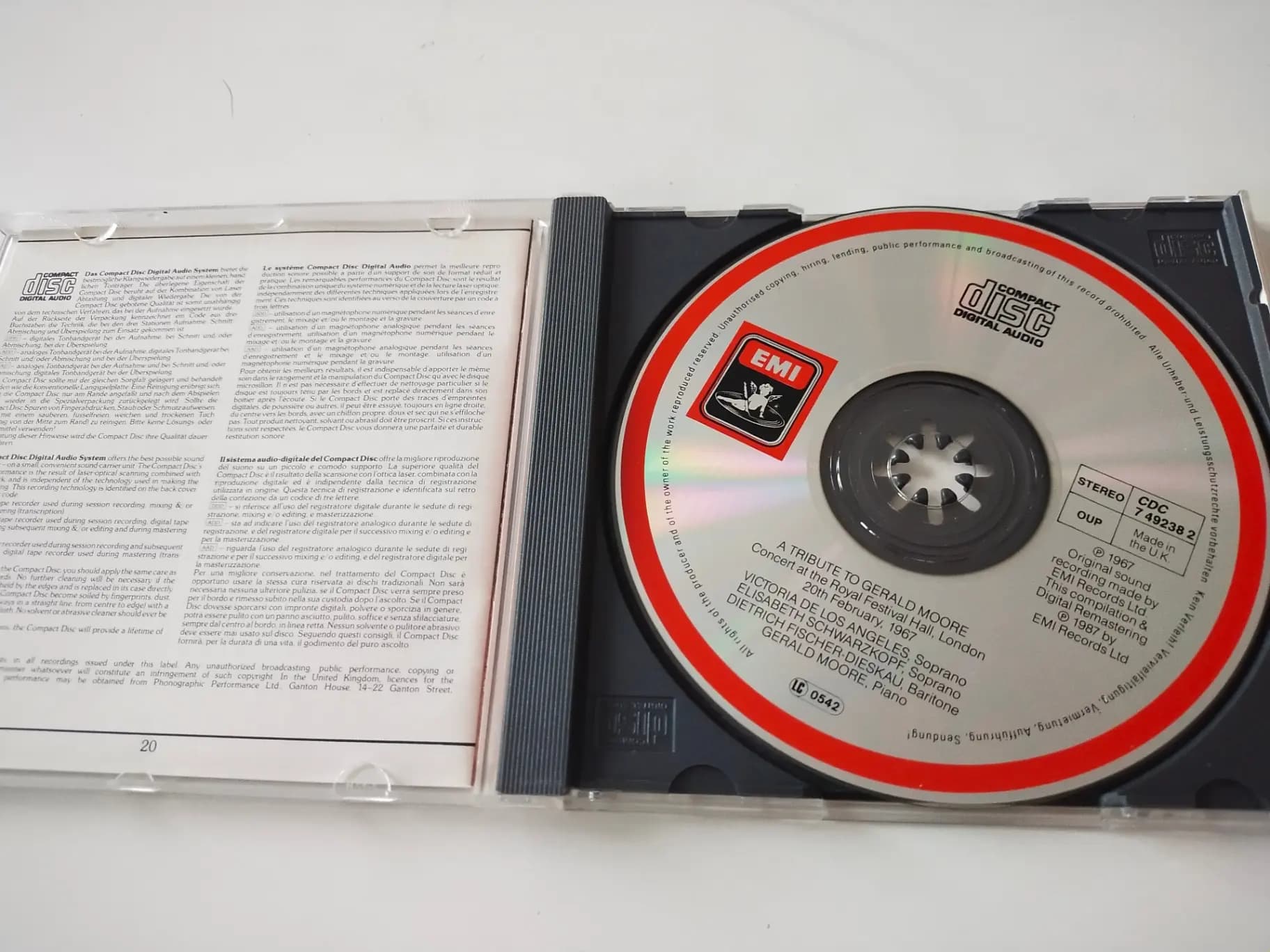Główne zdjęcie - Moore, Schwarzkopf, Fischer-Dieskau - A Tribute To Gerald Moore