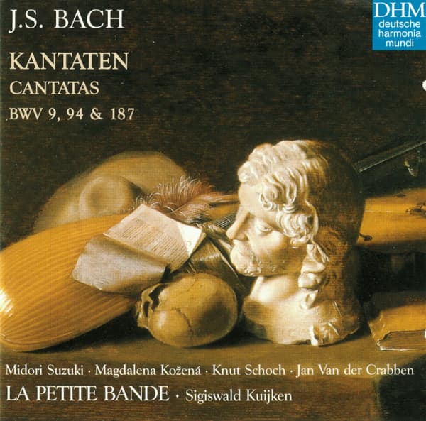 Okładka płyty Bach, Suzuki, Kuijken - Kantanten = Cantatas BWV 9, 94 & 187