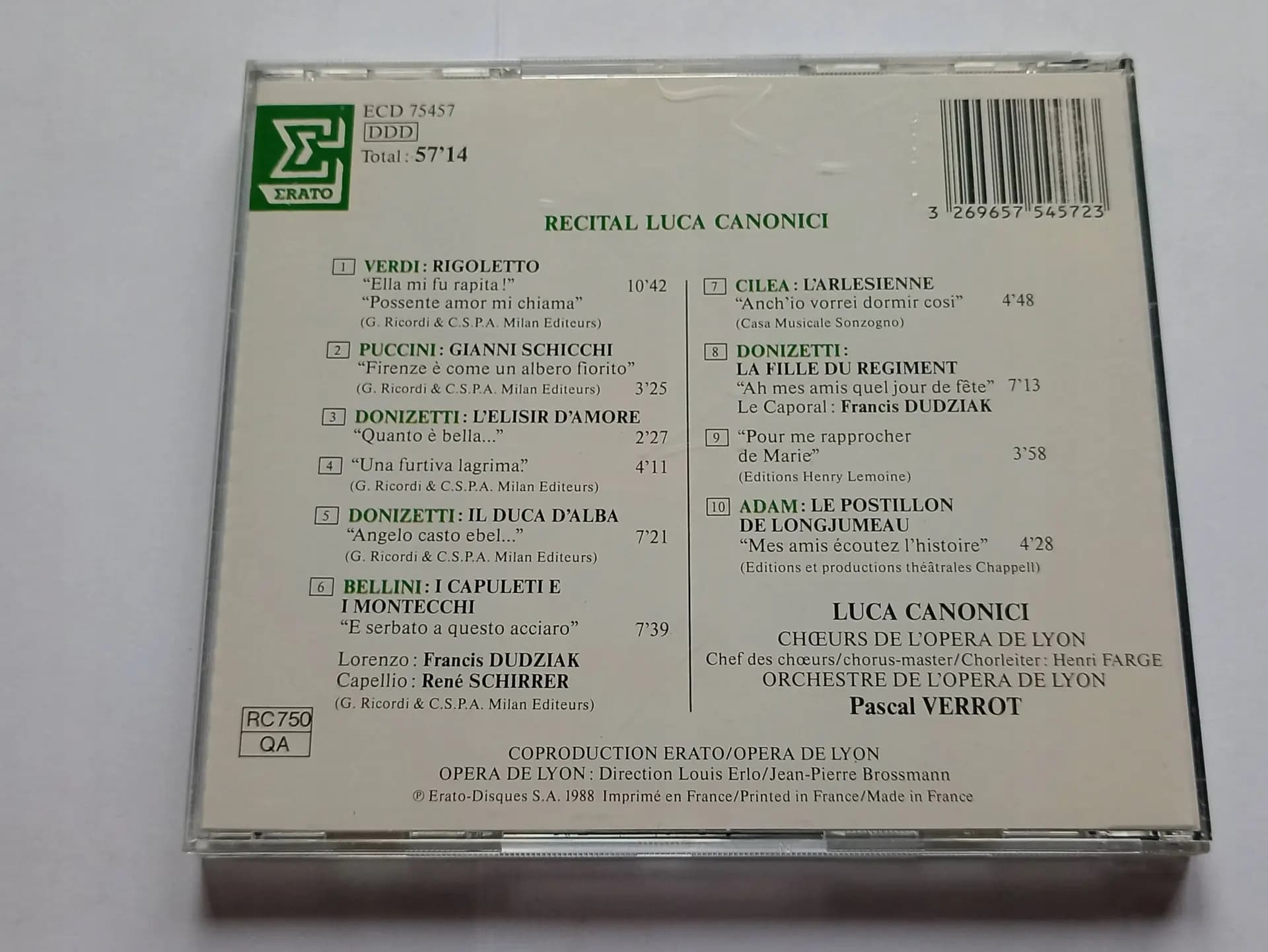 Główne zdjęcie - Luca Canonici, Pascal Verrot - Recital Luca Canonici