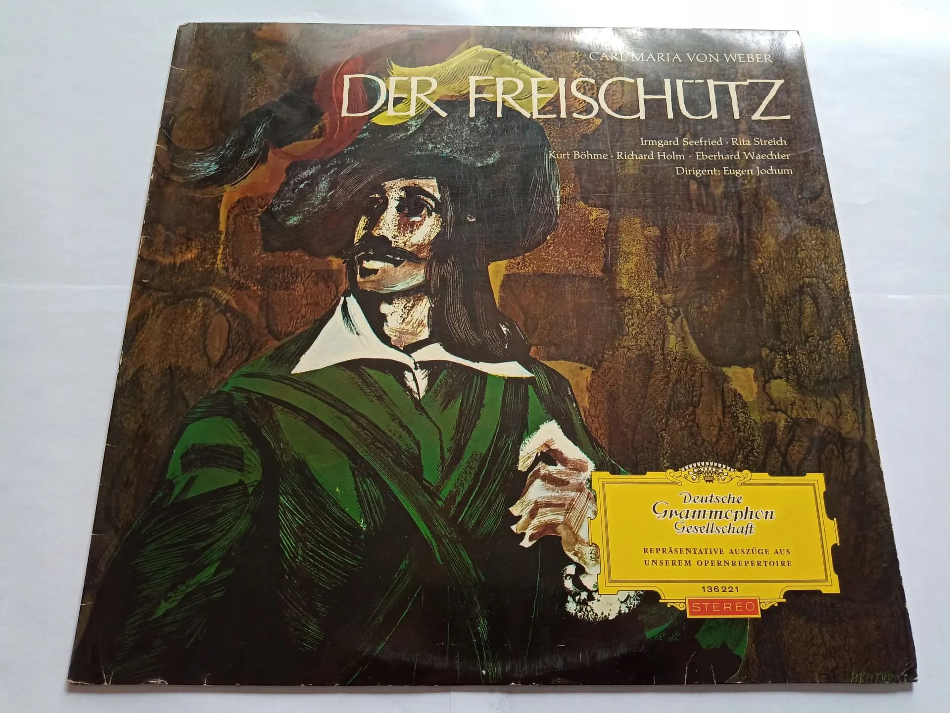 Okładka płyty Carl Maria von Weber - Irmgard Seefried, Rita Streich, Kurt Böhme, Richard Holm, Eberhard Waechter, Eugen Jochum Der Freischütz