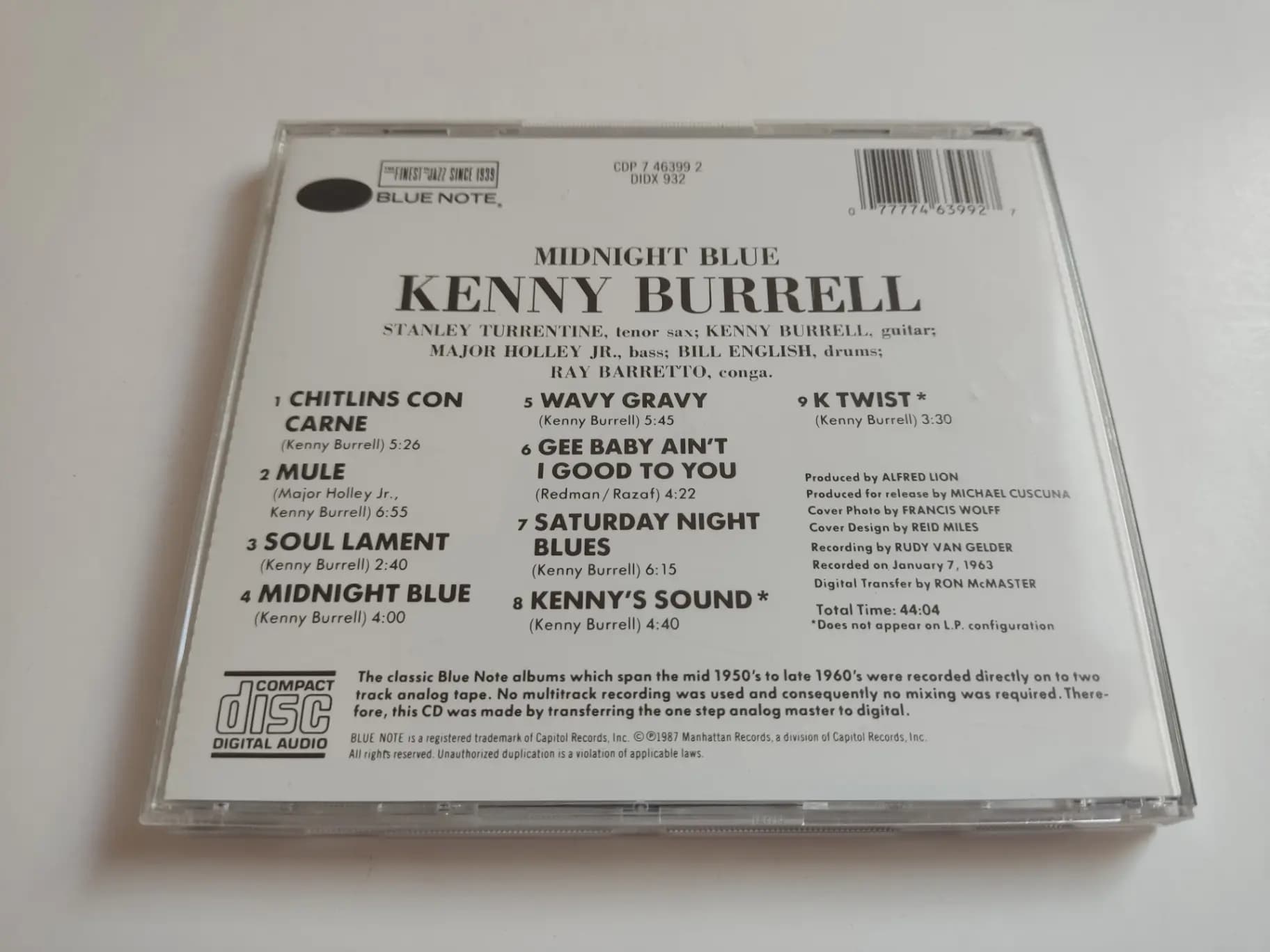 Główne zdjęcie - Kenny Burrell - Midnight Blue