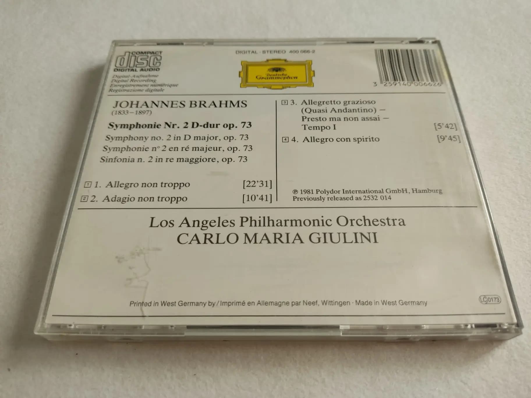 Główne zdjęcie - Johannes Brahms, Los Angeles Philharmonic Orchestra - Symphonie No. 2