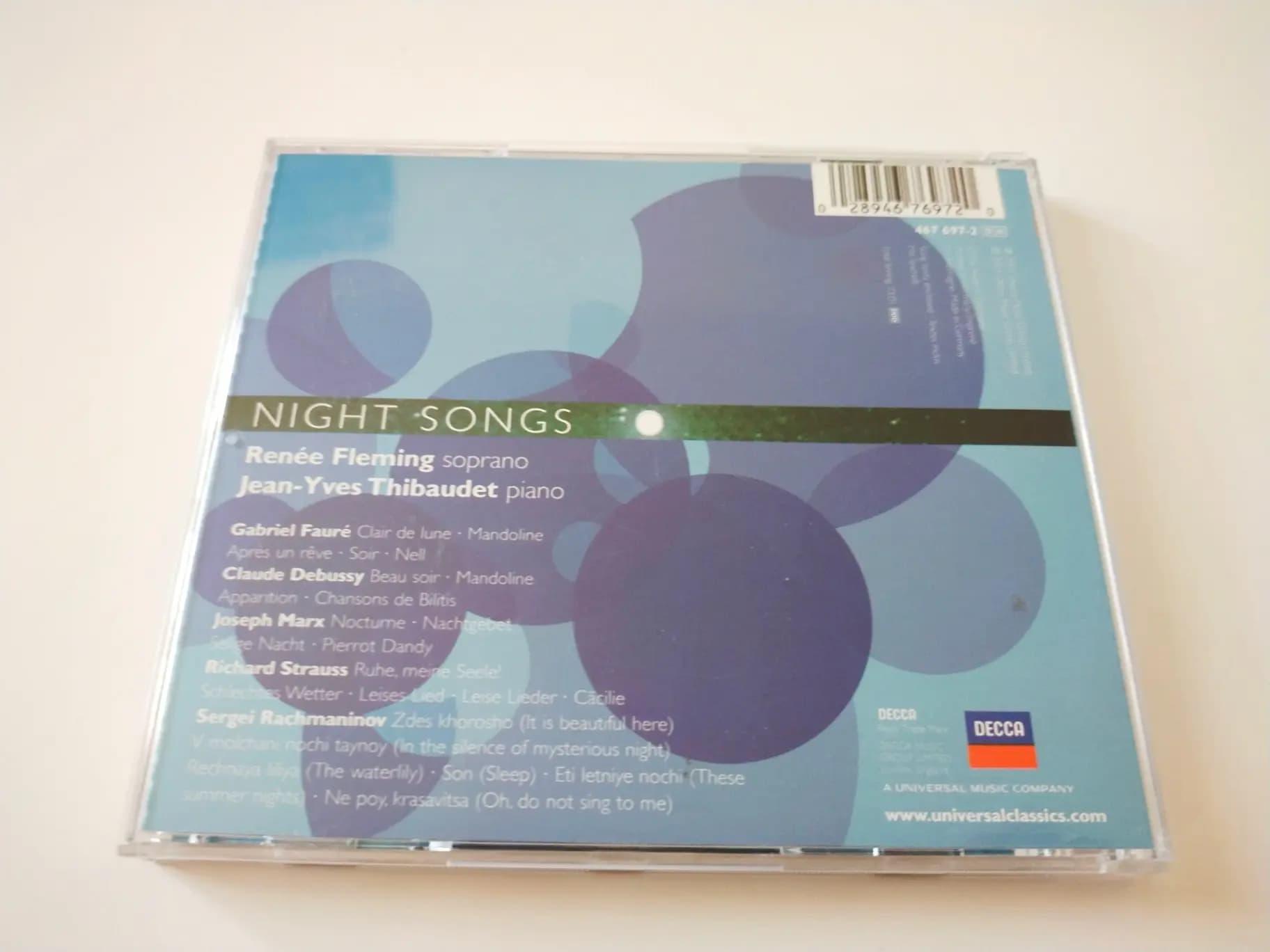 Główne zdjęcie - Renée Fleming, Thibaudet - Night Songs