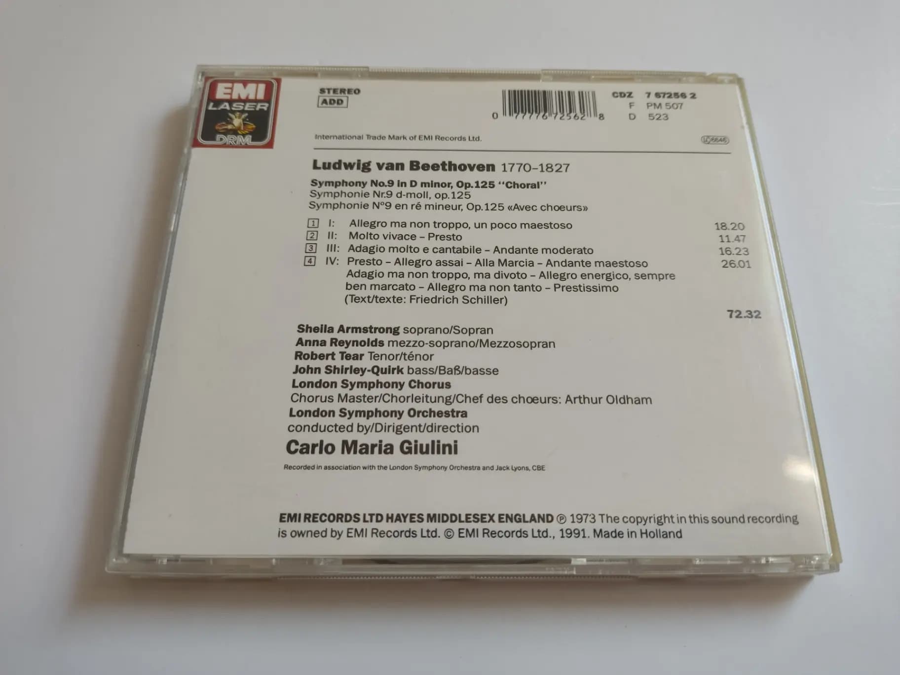 Główne zdjęcie - Beethoven, Giulini - Symphonie N 9 "Choral"