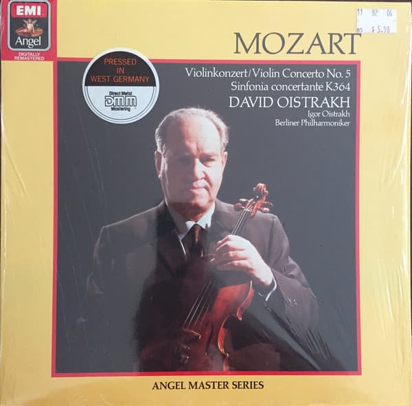 Violin Concerto No 5 / Sinfonia Concertante K364 - Mozart, Oistrach