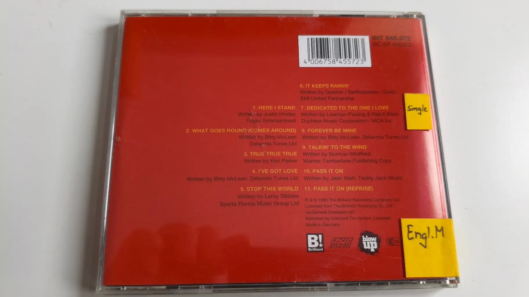 Główne zdjęcie - Bitty Mclean - Just To Let You Know...
