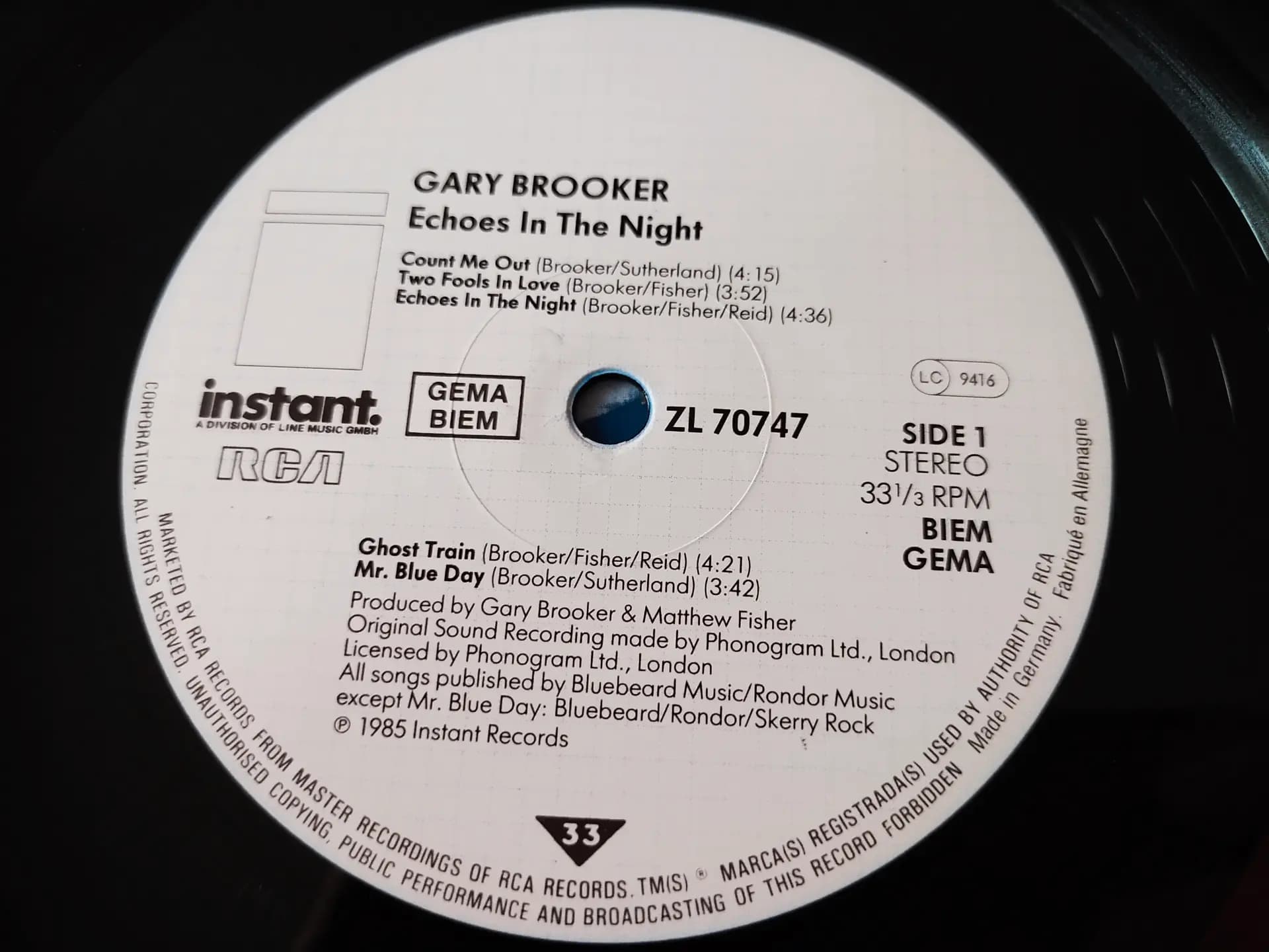 Główne zdjęcie - Gary Brooker - Echoes In The Night