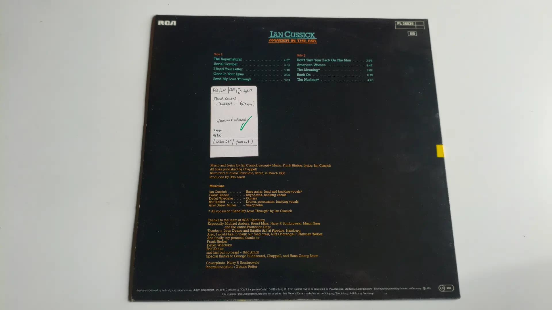 Główne zdjęcie - Ian Cussick - Danger In The Air