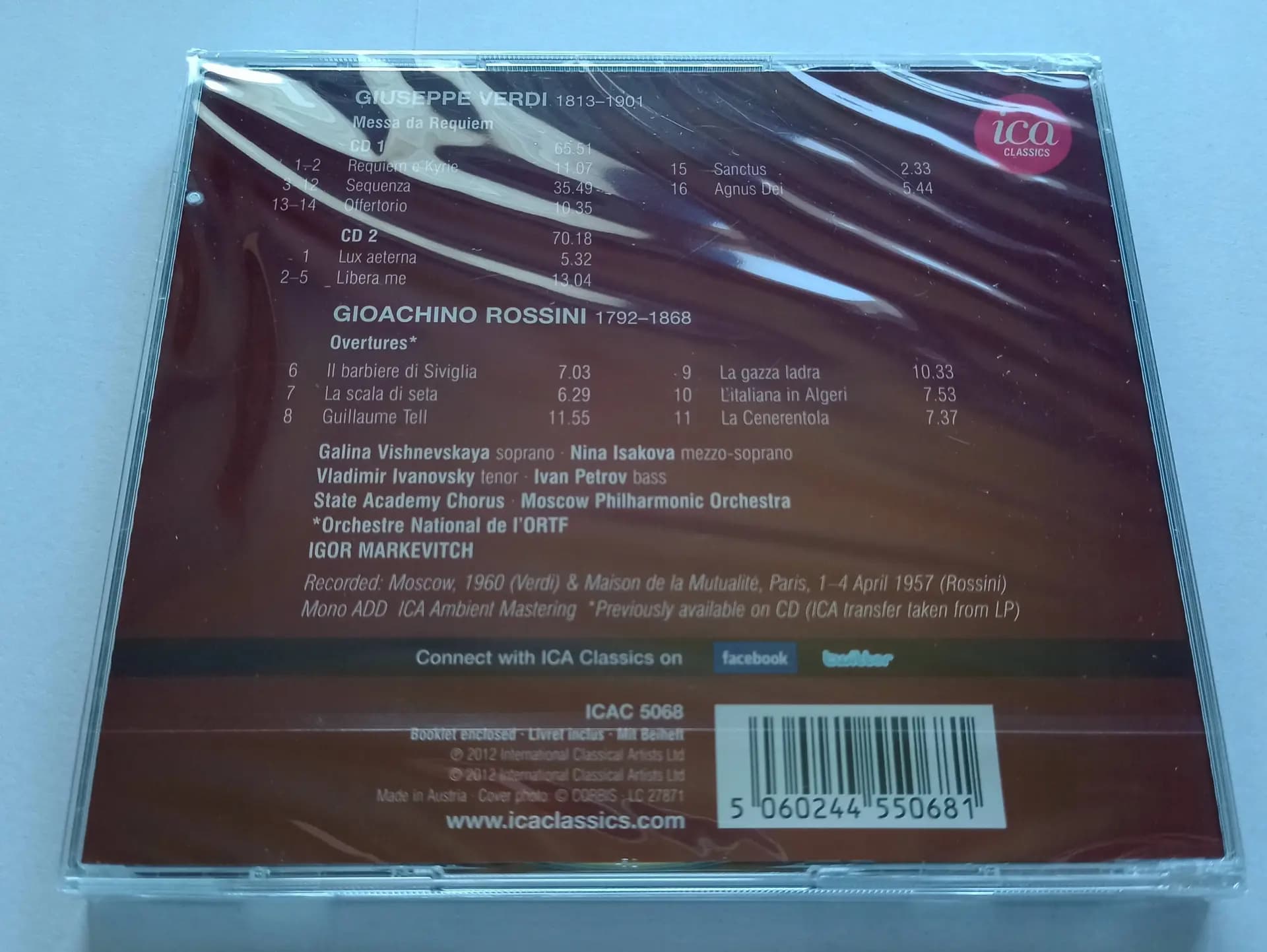 Główne zdjęcie - VERDI, ROSSINI, MARKEVITCH - OVERTURES