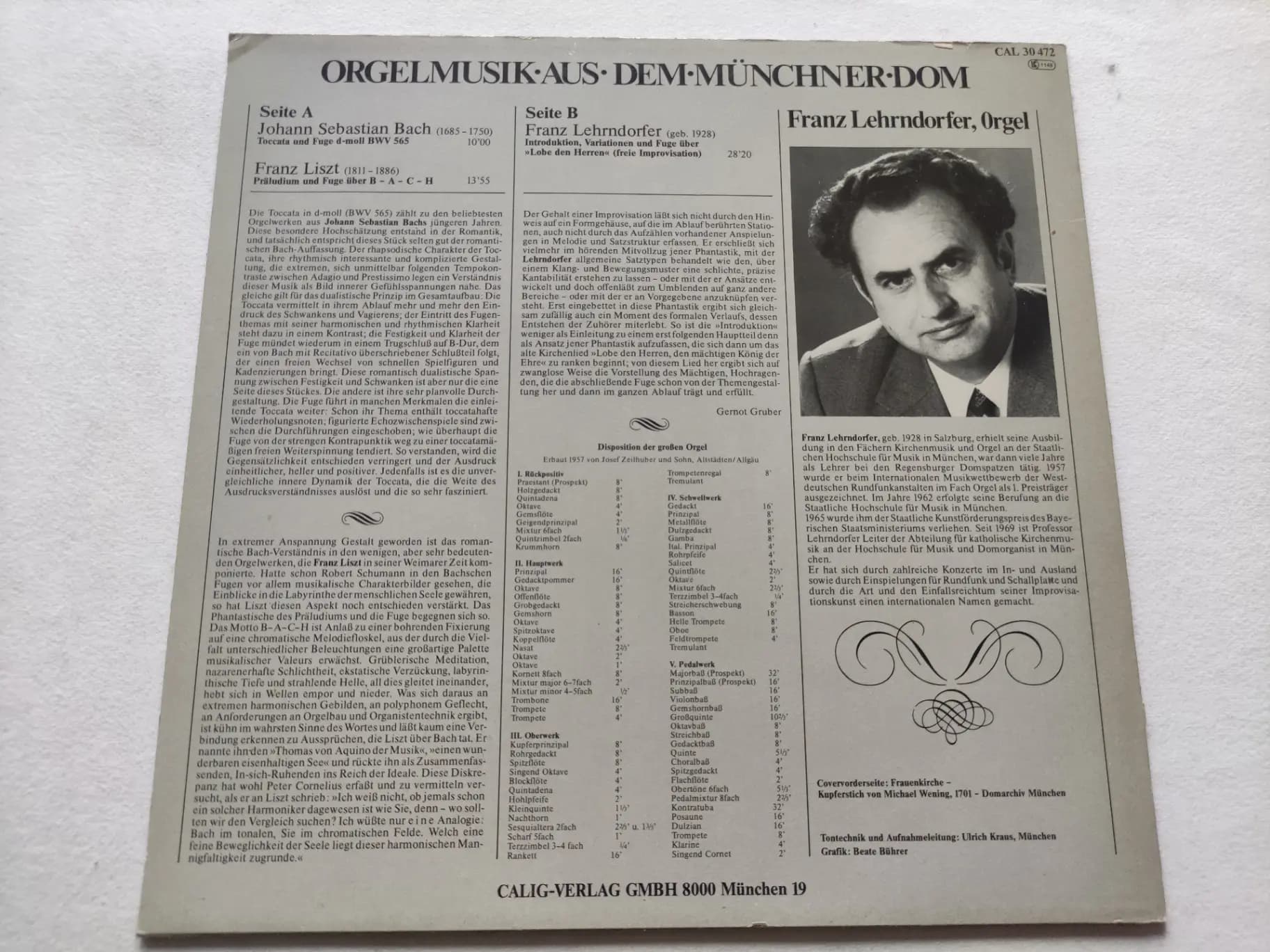 Główne zdjęcie - Lehrndorfer, Liszt - Orgelmusik Aus Dem Münchner Dom
