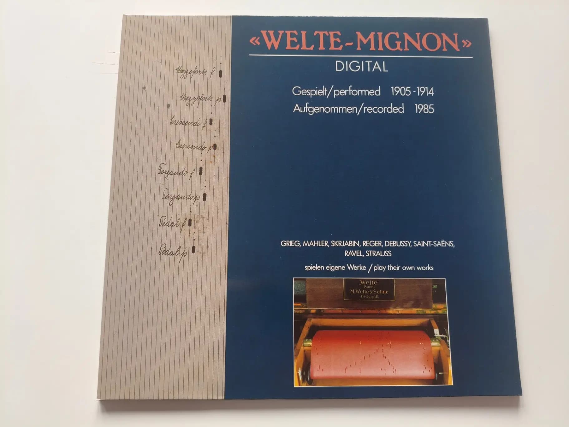 Okładka płyty Grieg, Mahler - Welte-Mignon Digital (Gespielt 1905-1914