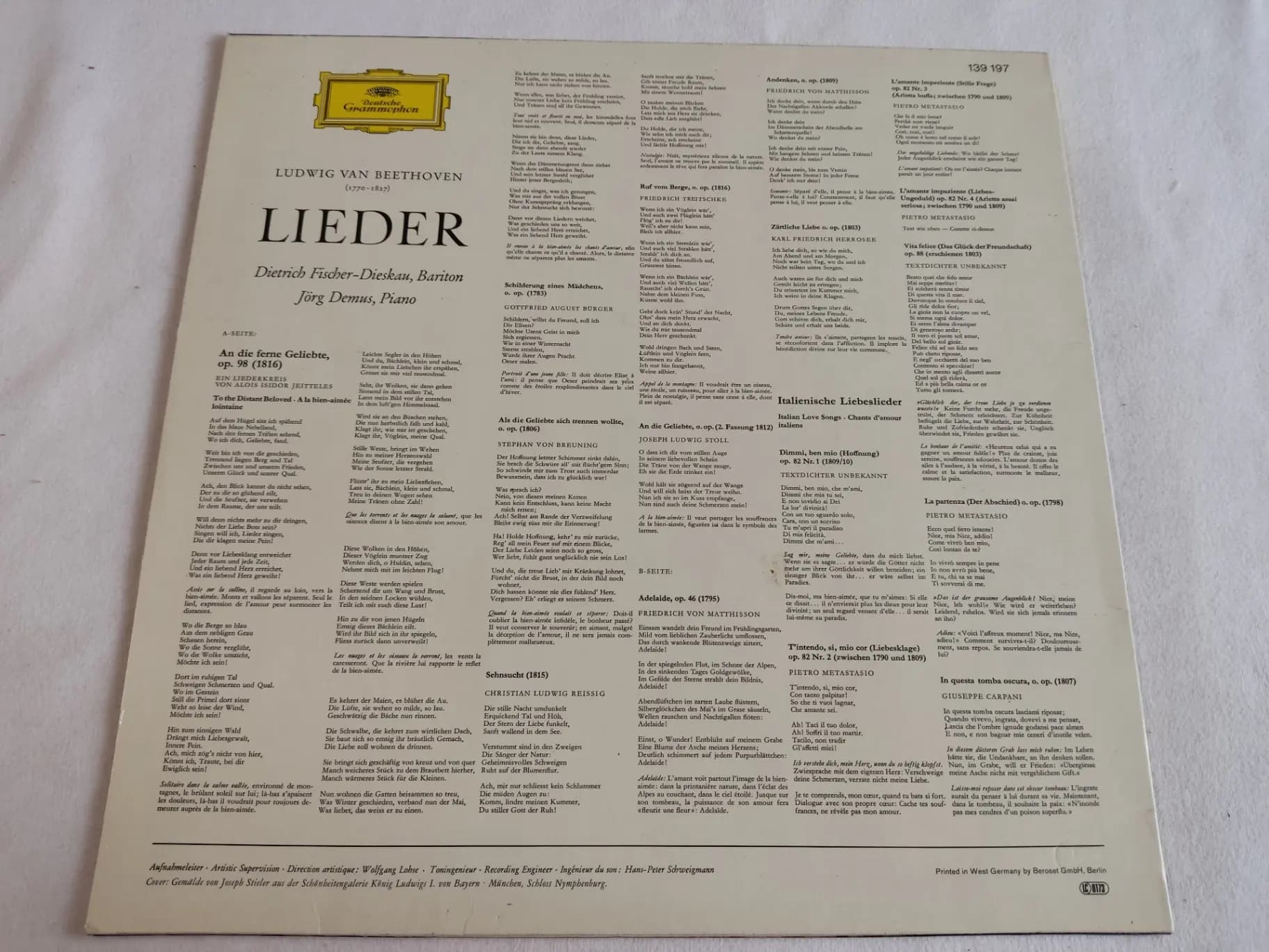 Główne zdjęcie - Ludwig Van Beethoven - An Die Ferne Geliebte - Lieder