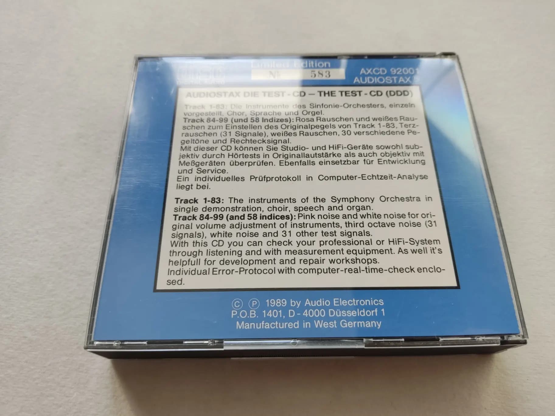 Główne zdjęcie - Unknown Artist - The Test CD