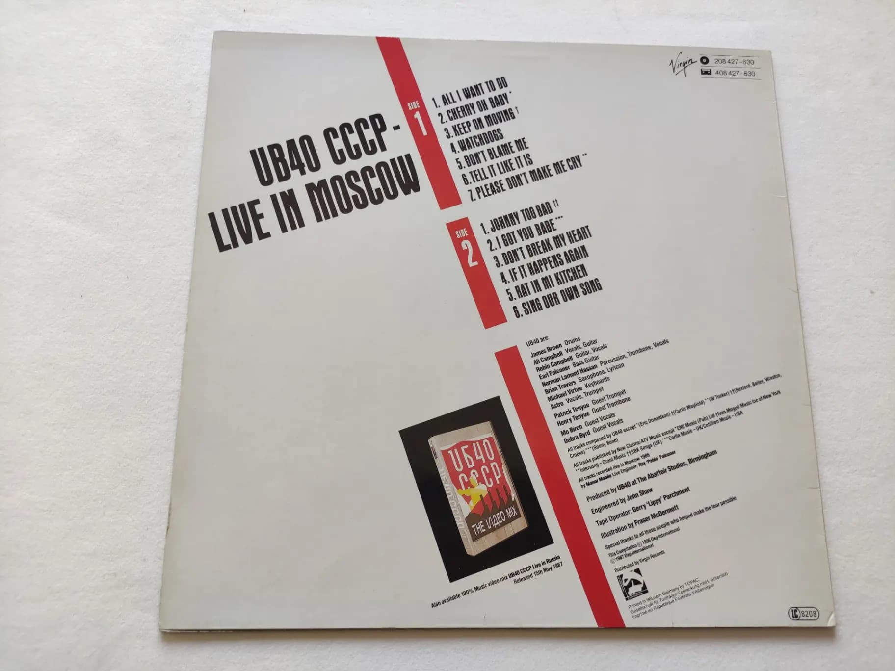 Główne zdjęcie - UB40 - CCCP - Live In Moscow