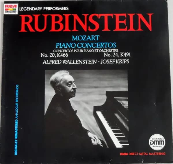 Piano Et Orchestre No. 20, K466 & No.24, K491 - Mozart, Rubinstein, Krips