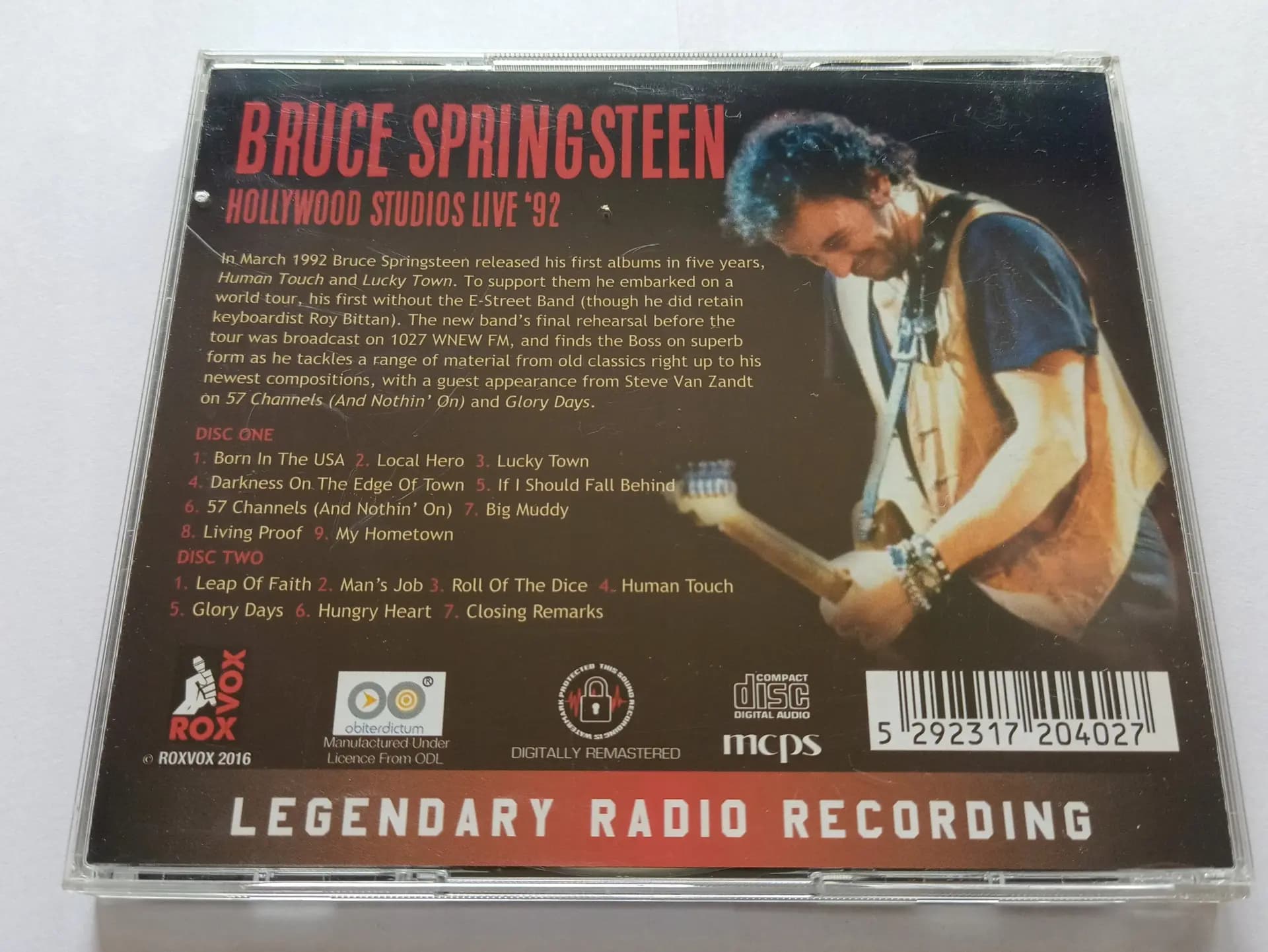 Główne zdjęcie - Bruce Springsteen - Hollywood Studios Live '92