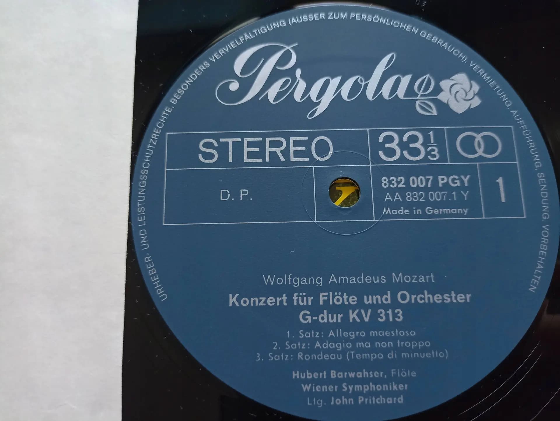 Główne zdjęcie - Mozart - Flötenkonzerte G dur, KV 313 Und D dur, KV 314