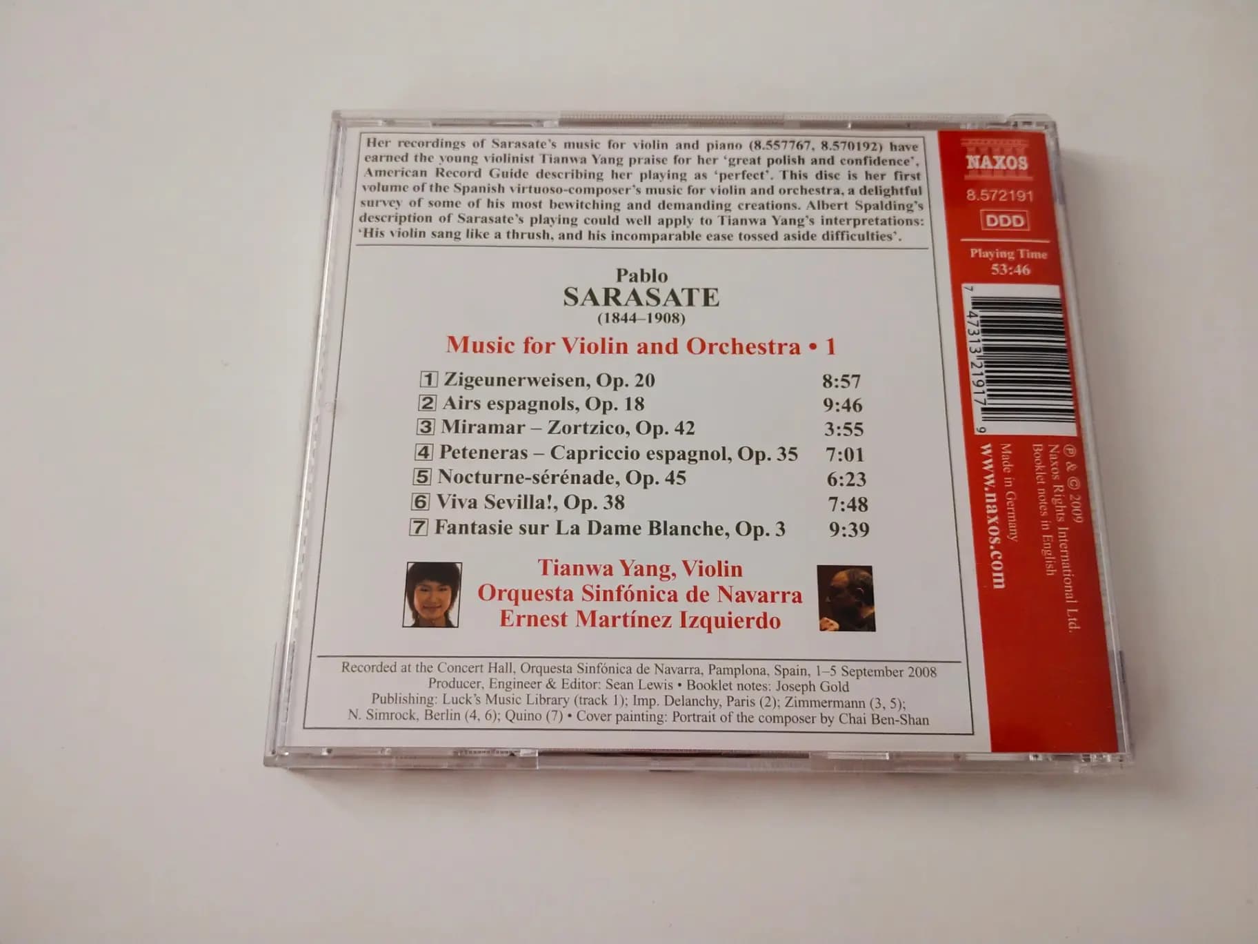 Główne zdjęcie - Sarasate, Yang, Ernest Martínez Izquierdo - Viva Sevilla!