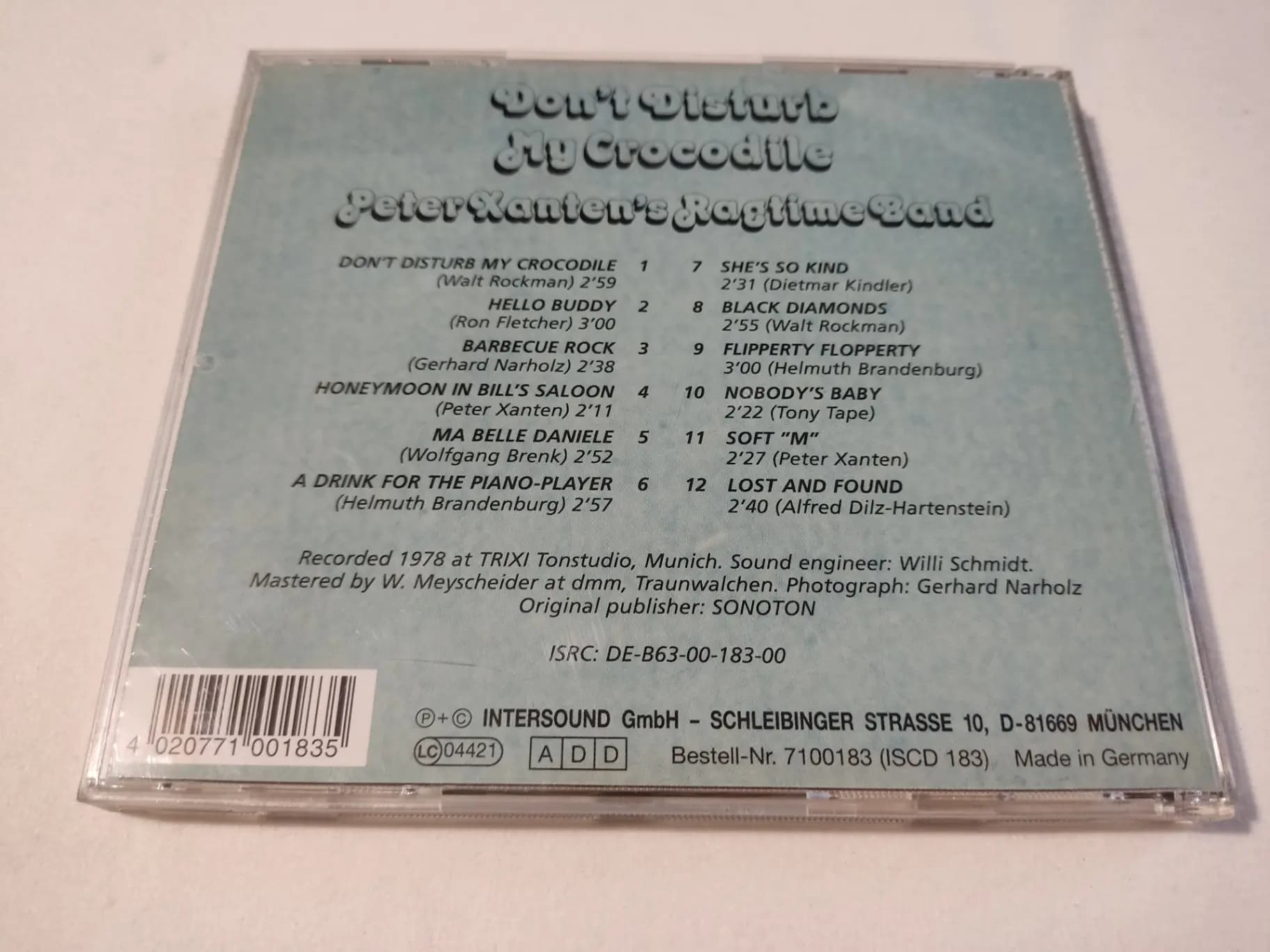 Główne zdjęcie - Peter Xanten's Ragtime Band - Don't Disturb My Crocodile