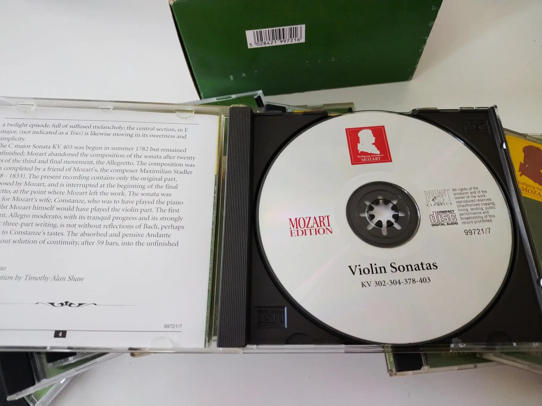 Główne zdjęcie - Mozart - Violin Sonatas = Violinsonaten