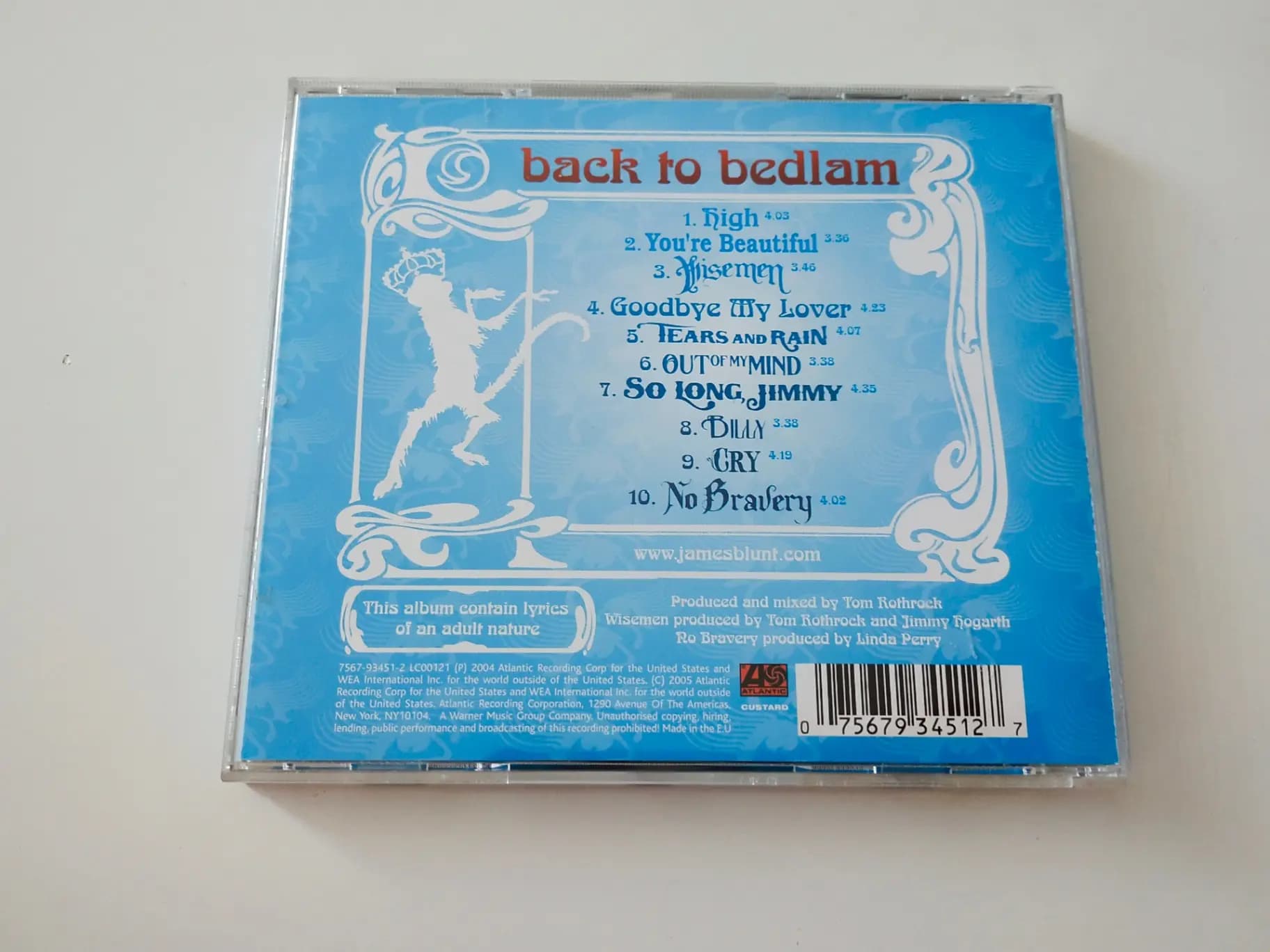 Główne zdjęcie - James Blunt - Back To Bedlam