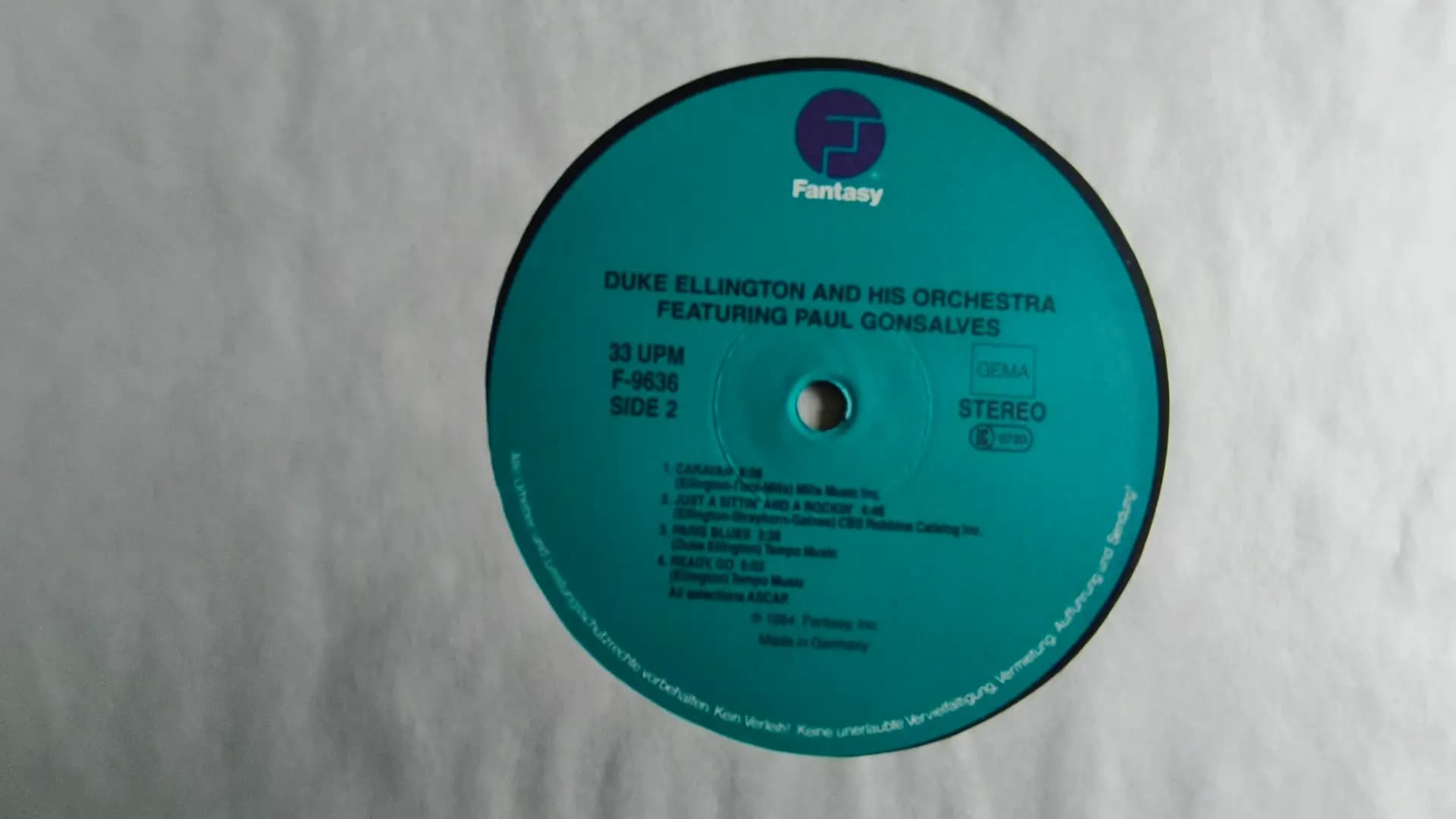 Główne zdjęcie - Duke Ellington And His Orchestra, Paul Gonsalves - Featuring Paul Gonsalves