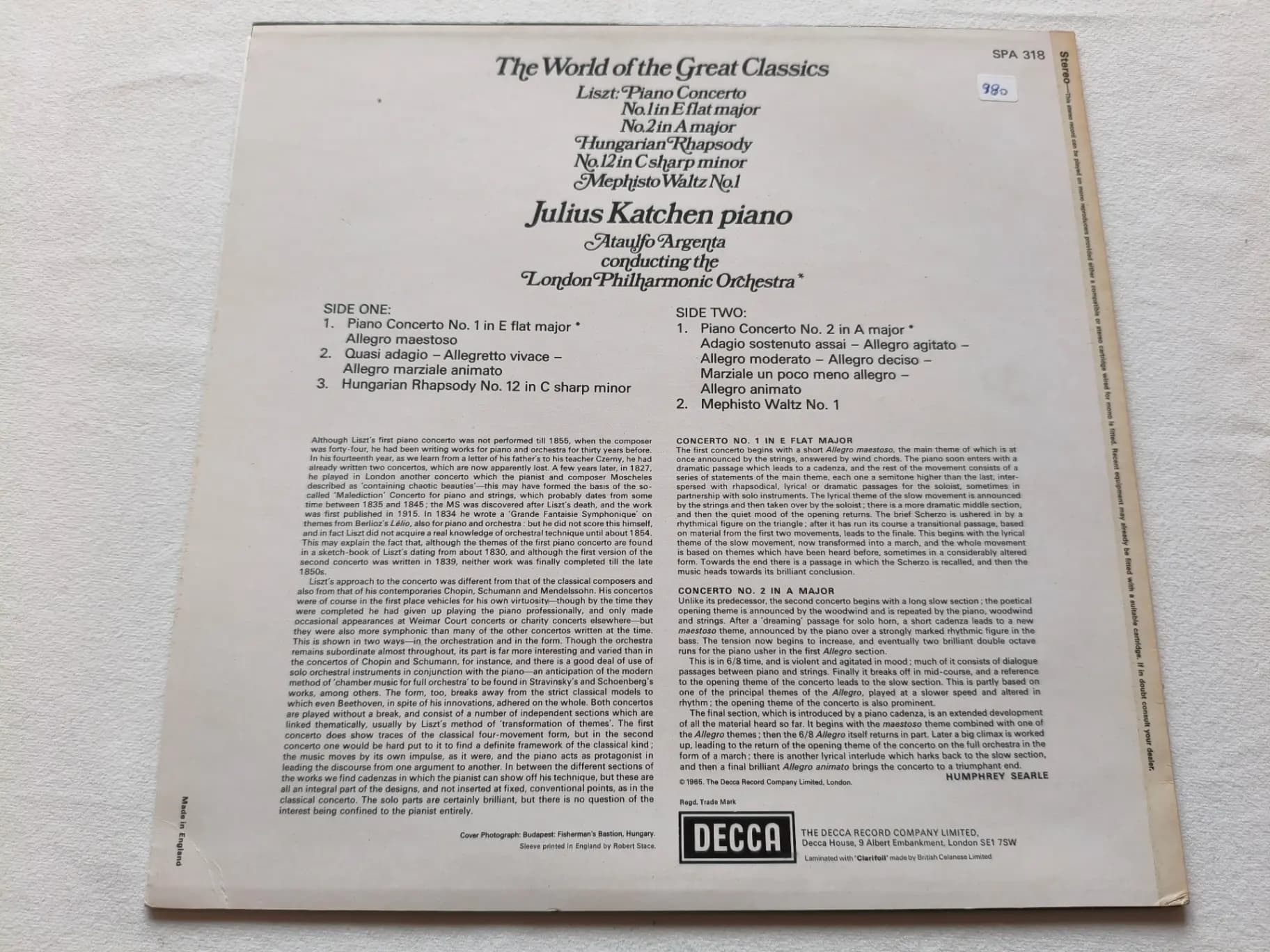 Główne zdjęcie - Liszt, Katchen - Piano Concertos