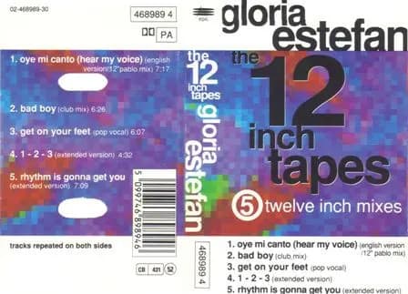 Okładka płyty Gloria Estefan - The 12 Inch Tapes